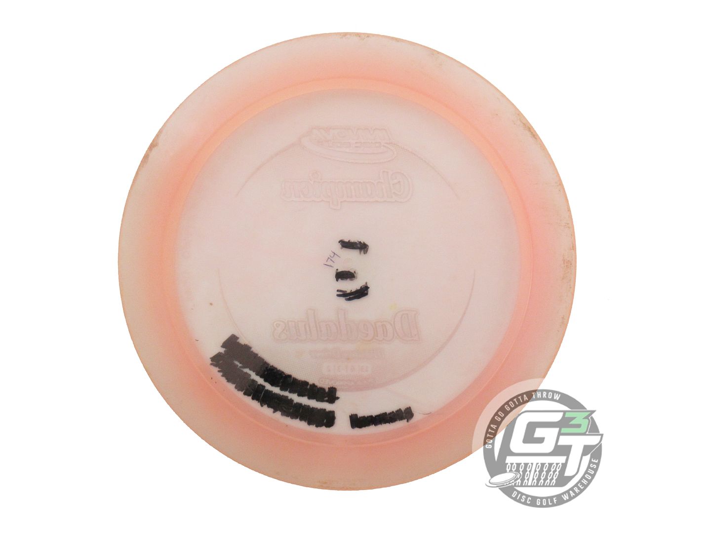 USED Innova Champion Daedalus 174g Lt. Pink Gold Star Foil Distance Driver Disc
