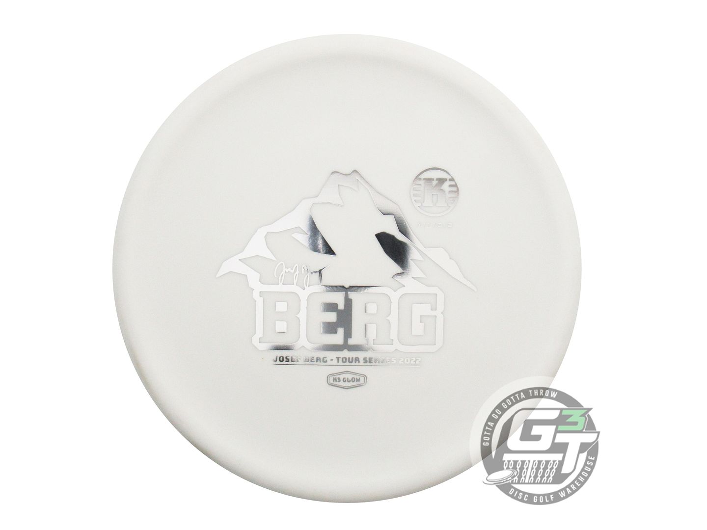USED Kastaplast [BERG] Glow K3 Berg 174g White Silver Foil Putter Golf Disc