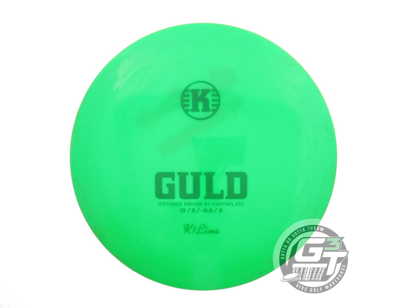 USED Kastaplast K1 Guld 171g Green Green Stamp Distance Driver Golf Disc