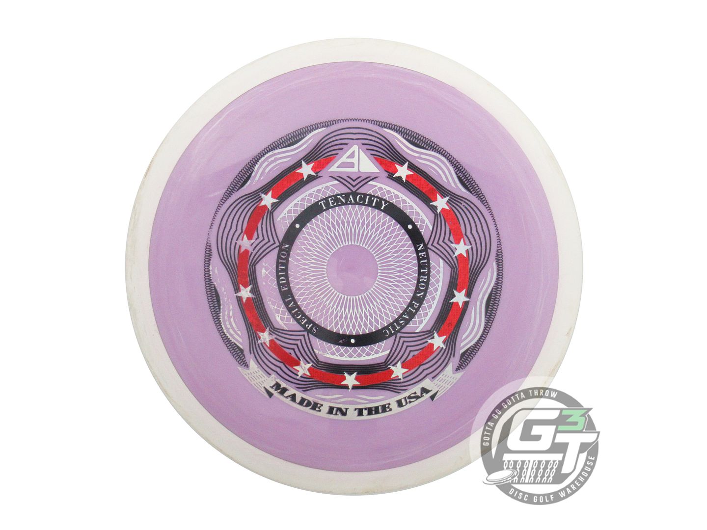 USED Axiom Discs [SE] Neutron Tenacity 173g Lilac White Rim Distance Driver Disc