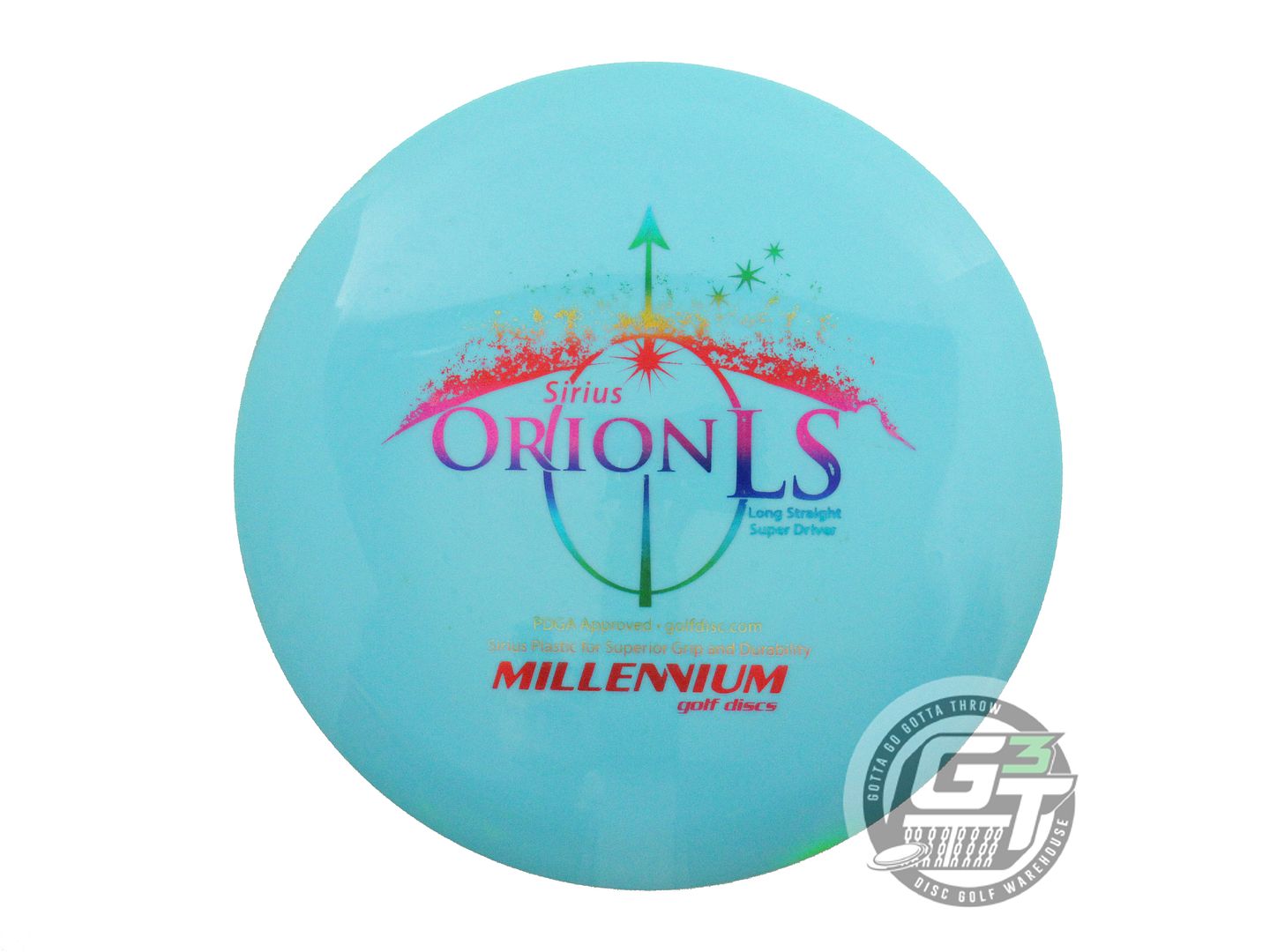 USED Millennium Sirius Orion LS 168g Teal Rainbow Foil Distance Driver Golf Disc