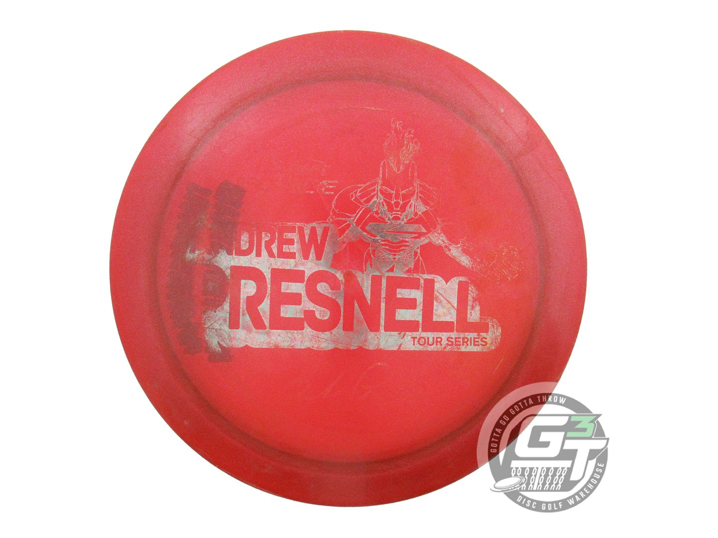 USED Discraft [PRESNELL] Metallic Z Force 172g Red Gray Foil Driver Golf Disc