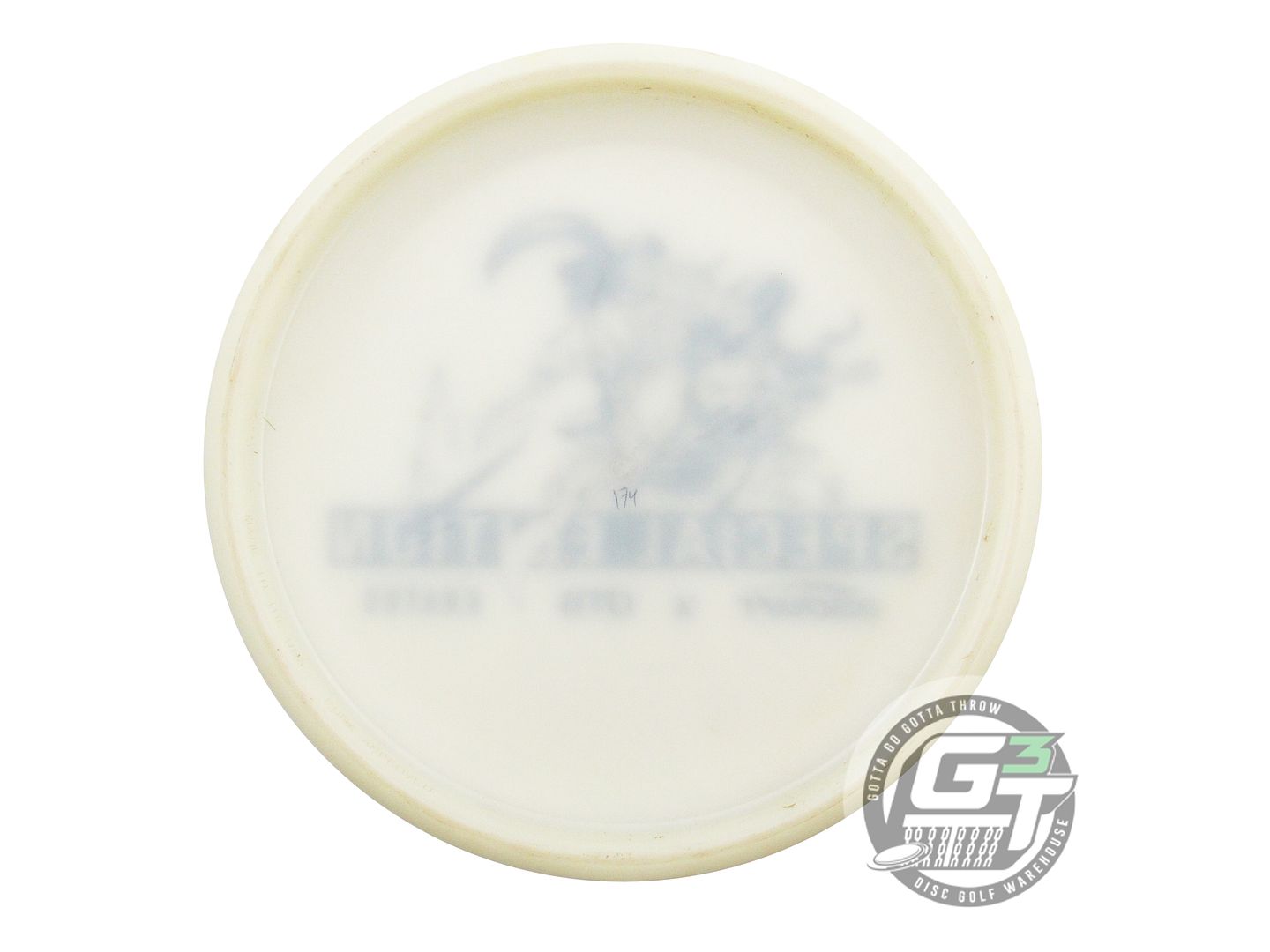 USED Discraft [McBETH] Glo Z Kratos 174g White Black Stamp Putter Golf Disc