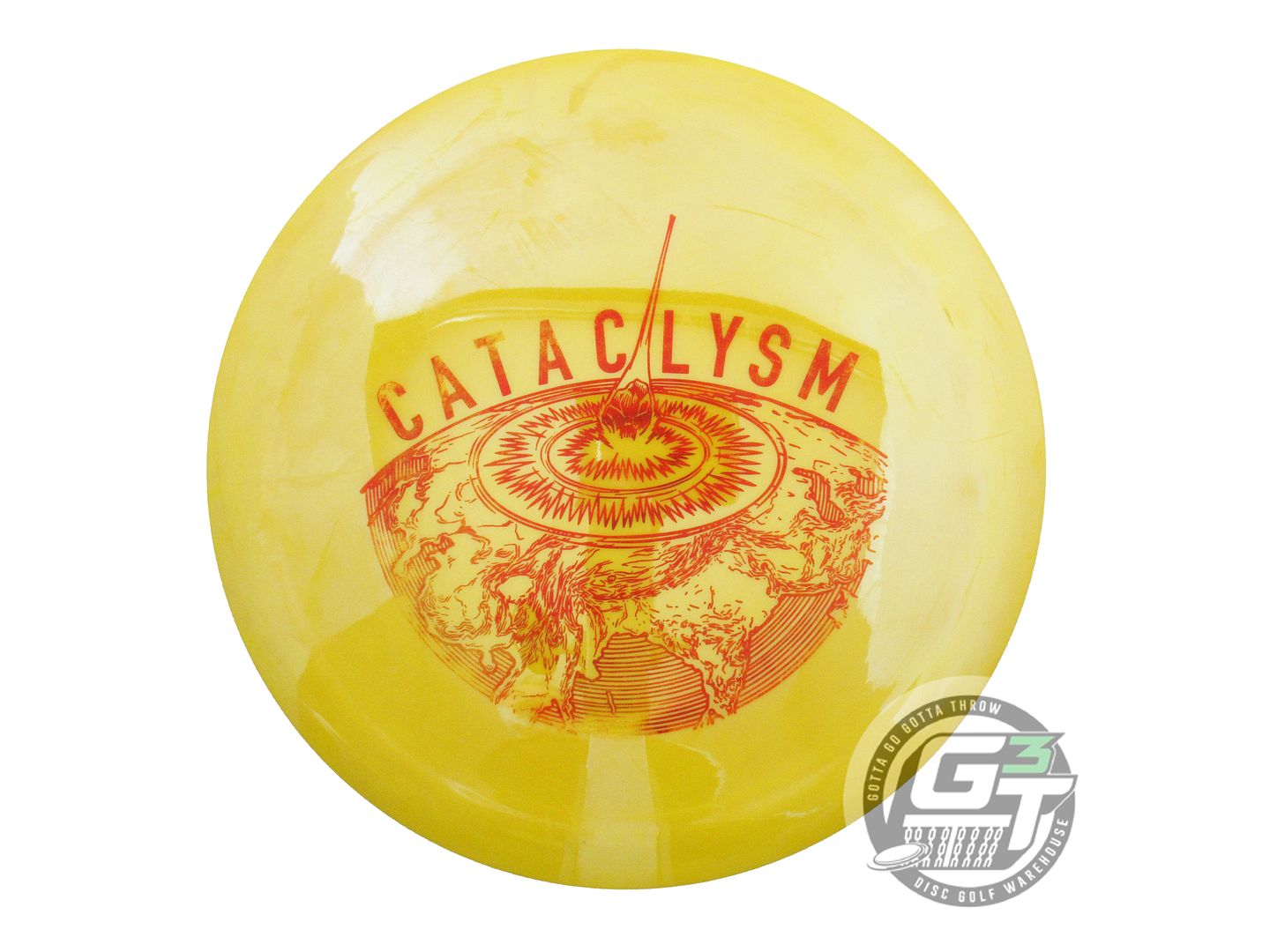 USED Doomsday Discs Survival Cataclysm 174g Yellow Red Foil Driver Disc