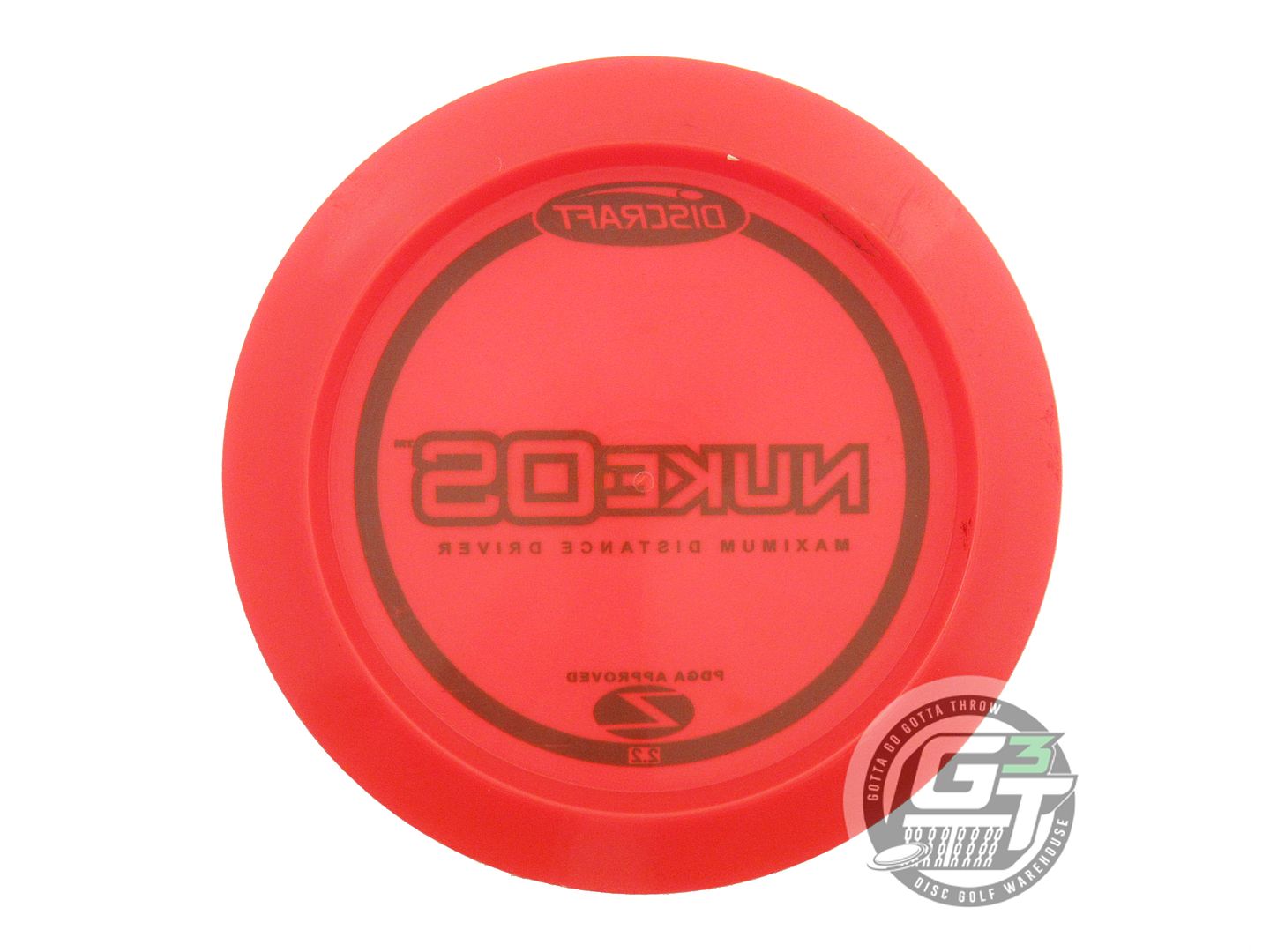 USED Discraft Z Nuke OS 174g Red Black Stamp Distance Driver Golf Disc