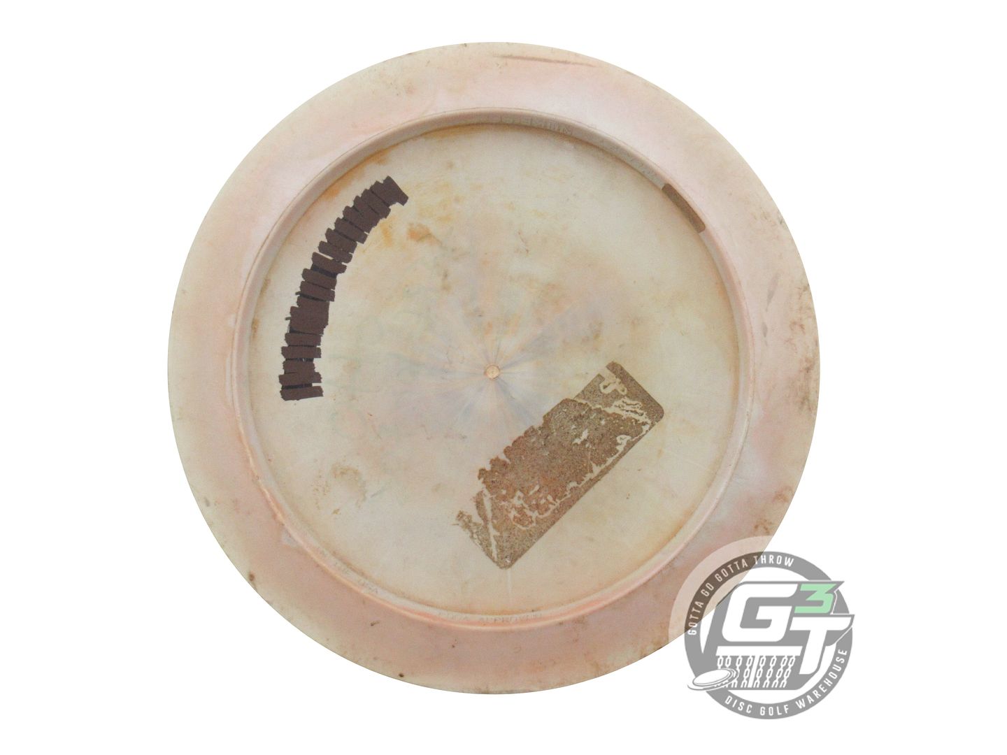 USED Discraft ESP Nuke SS 176g Tan Silver Shatter Foil Distance Driver Golf Disc