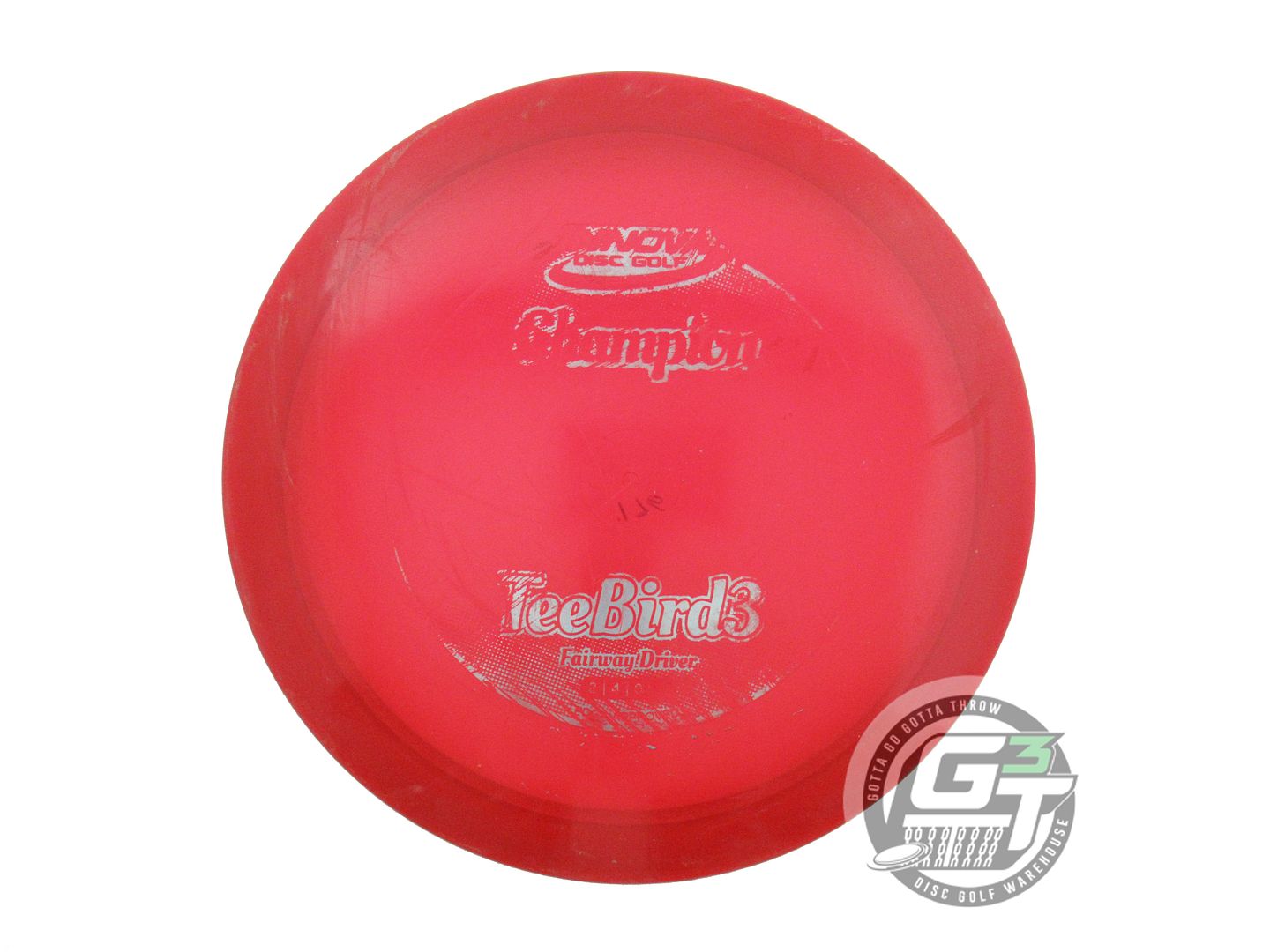 USED Innova Champion Teebird3 176g Red Silver Foil Fairway Driver Golf Disc