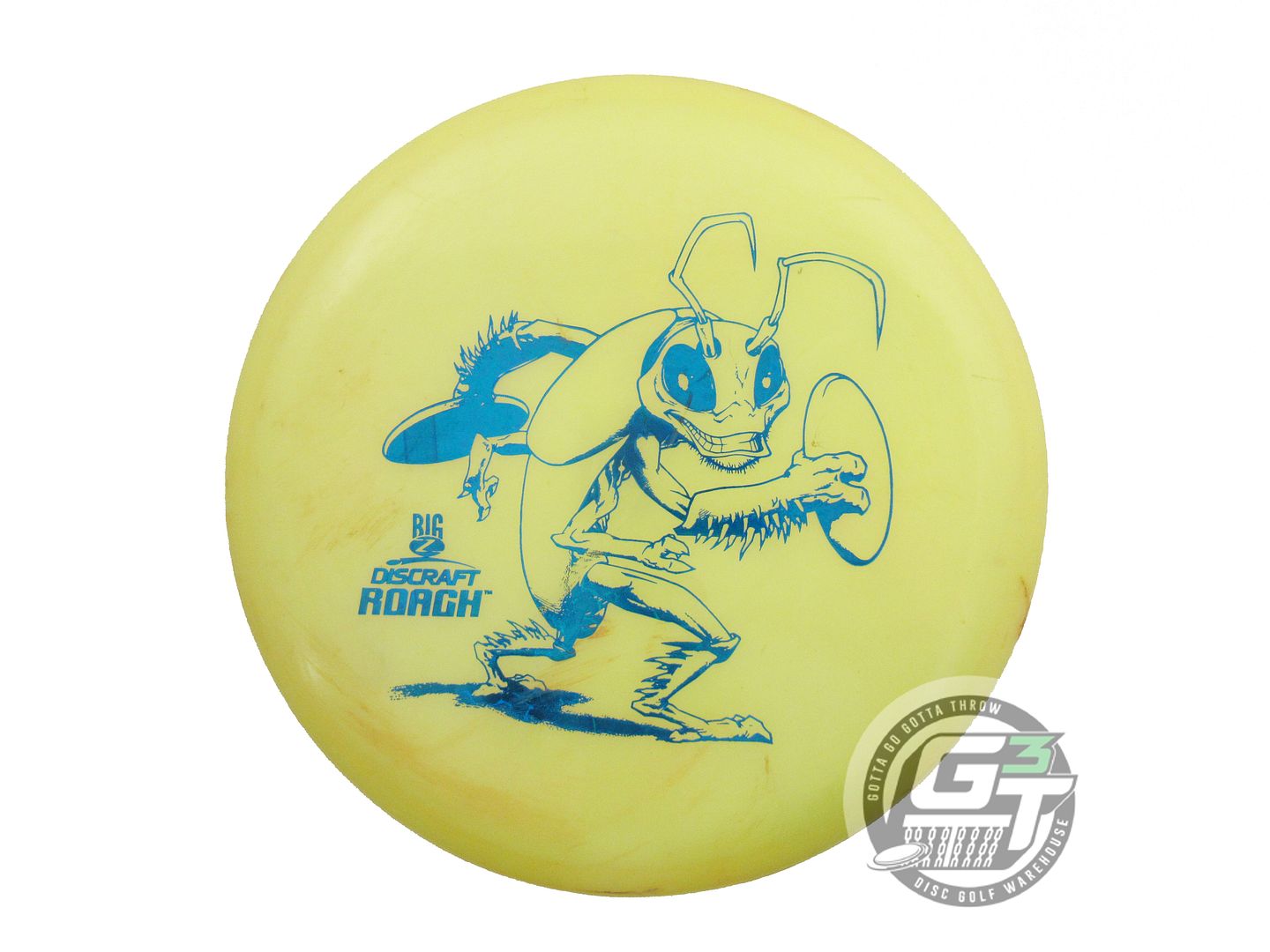 USED Discraft Big Z Roach 175g Yellow Blue Foil Putter Golf Disc