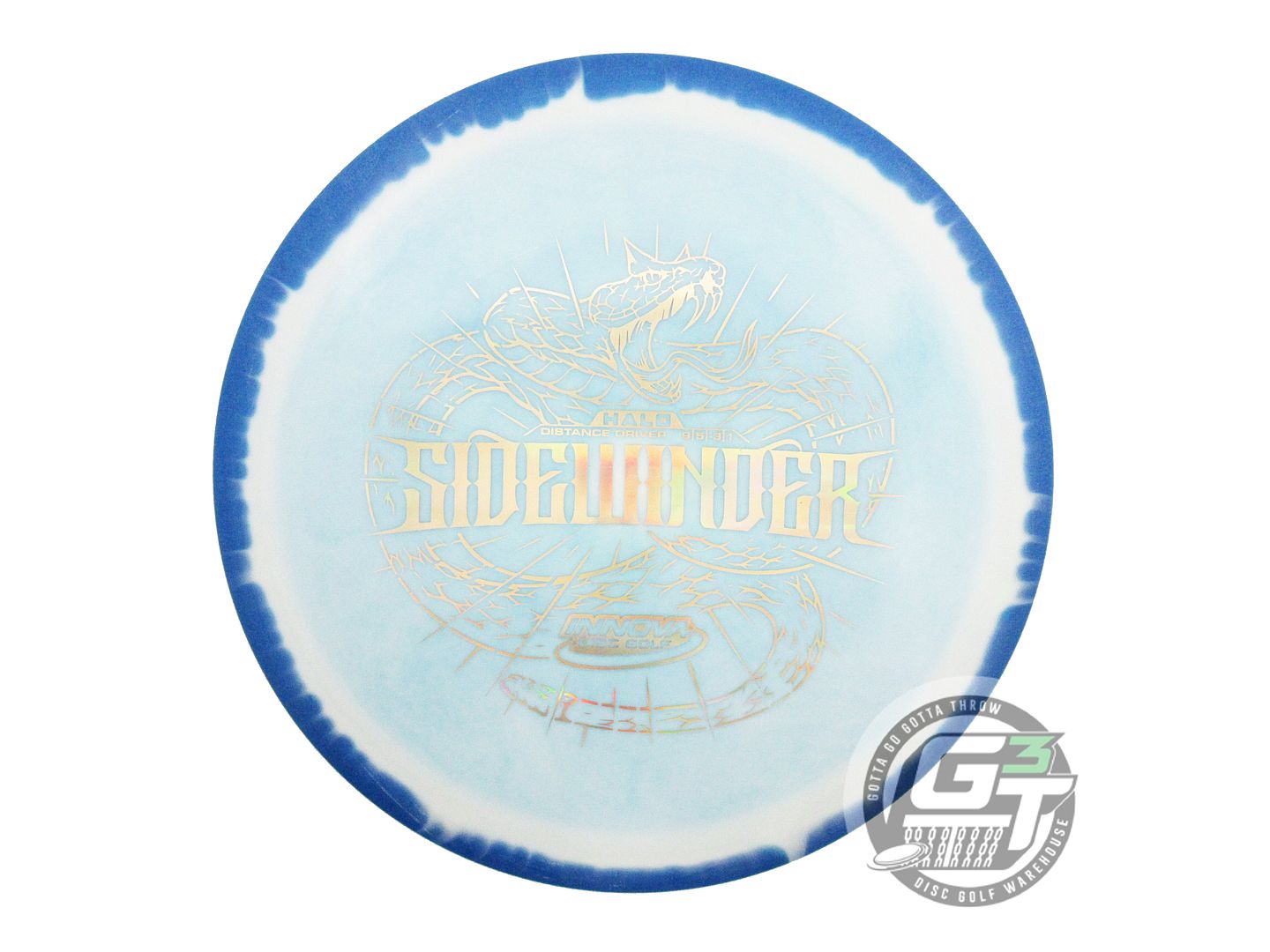 USED Innova Halo Star Sidewinder 167g Blue-White Distance Driver Golf Disc