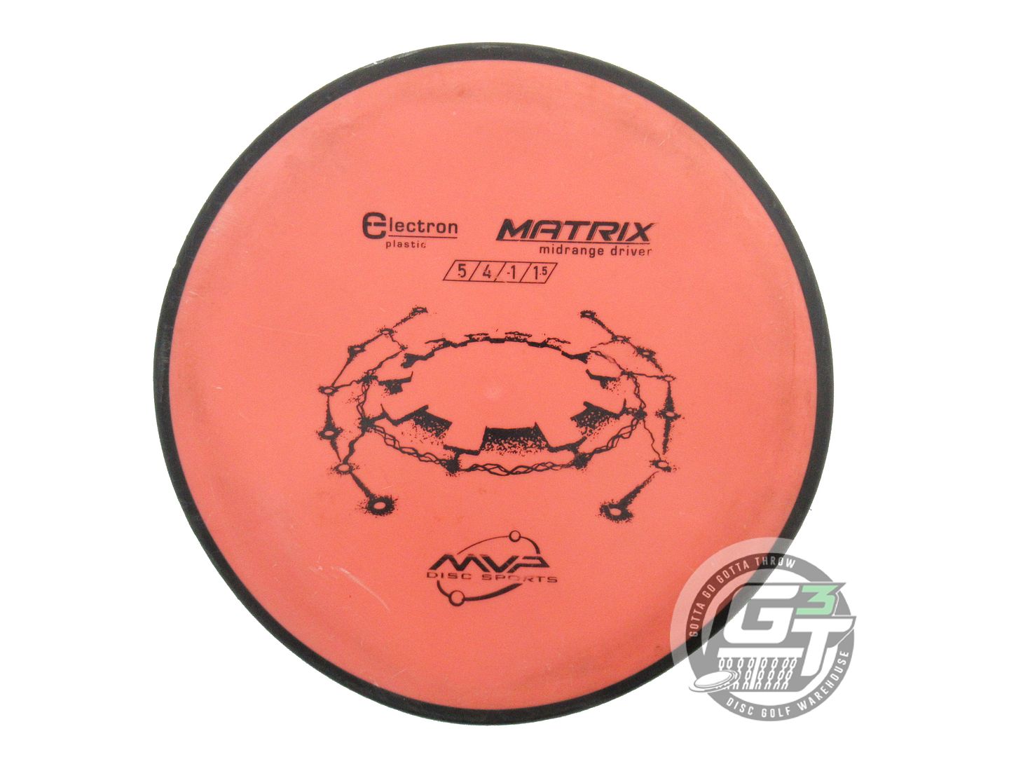 USED MVP Disc Sports Electron Matrix 176g Orange WARPED Midrange Disc