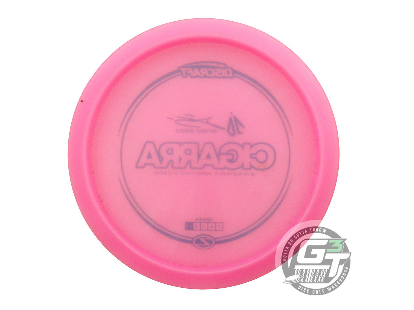 USED Discraft [BARELA] Z Cigarra 175g Pink Green Stamp Fairway Driver Disc