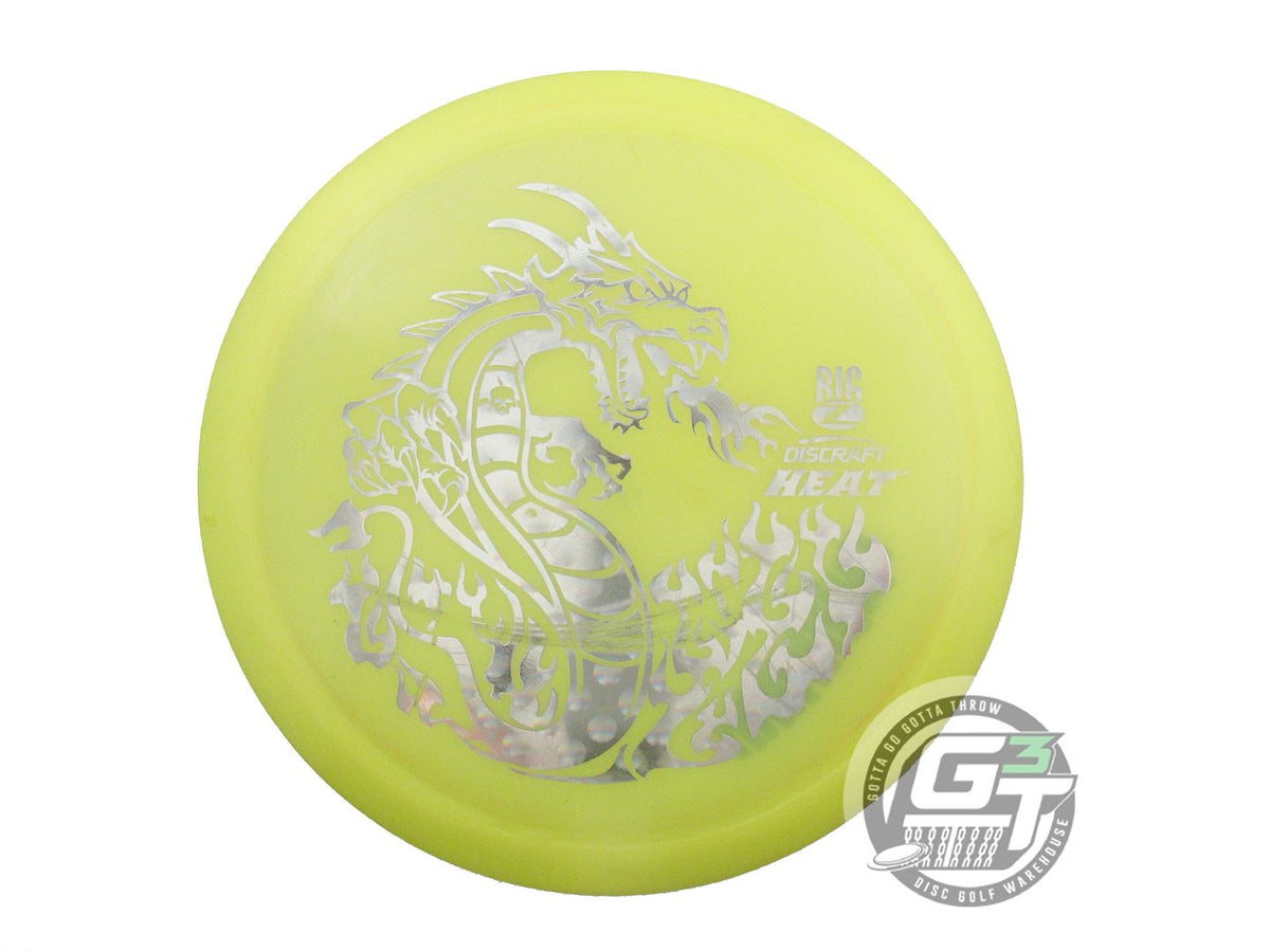 USED Discraft Big Z Heat 163g Yellow Silver Orb Foil Distance Driver Golf Disc