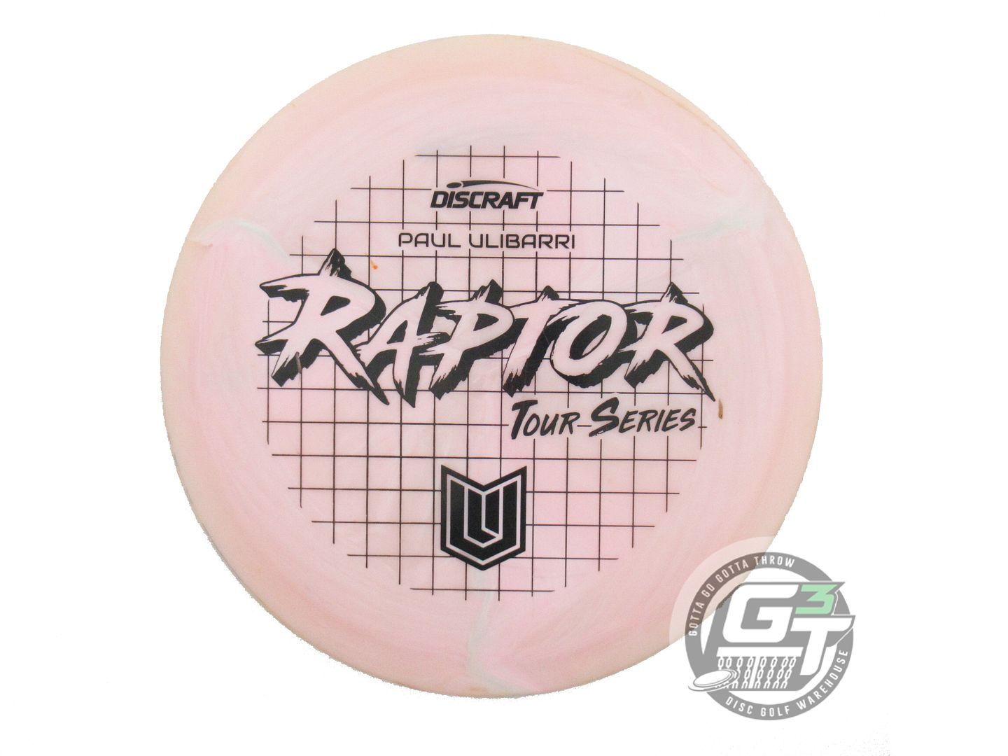 USED Discraft [ULIBARRI] Swirl ESP Raptor 175g Lt. Pink Distance Driver Disc