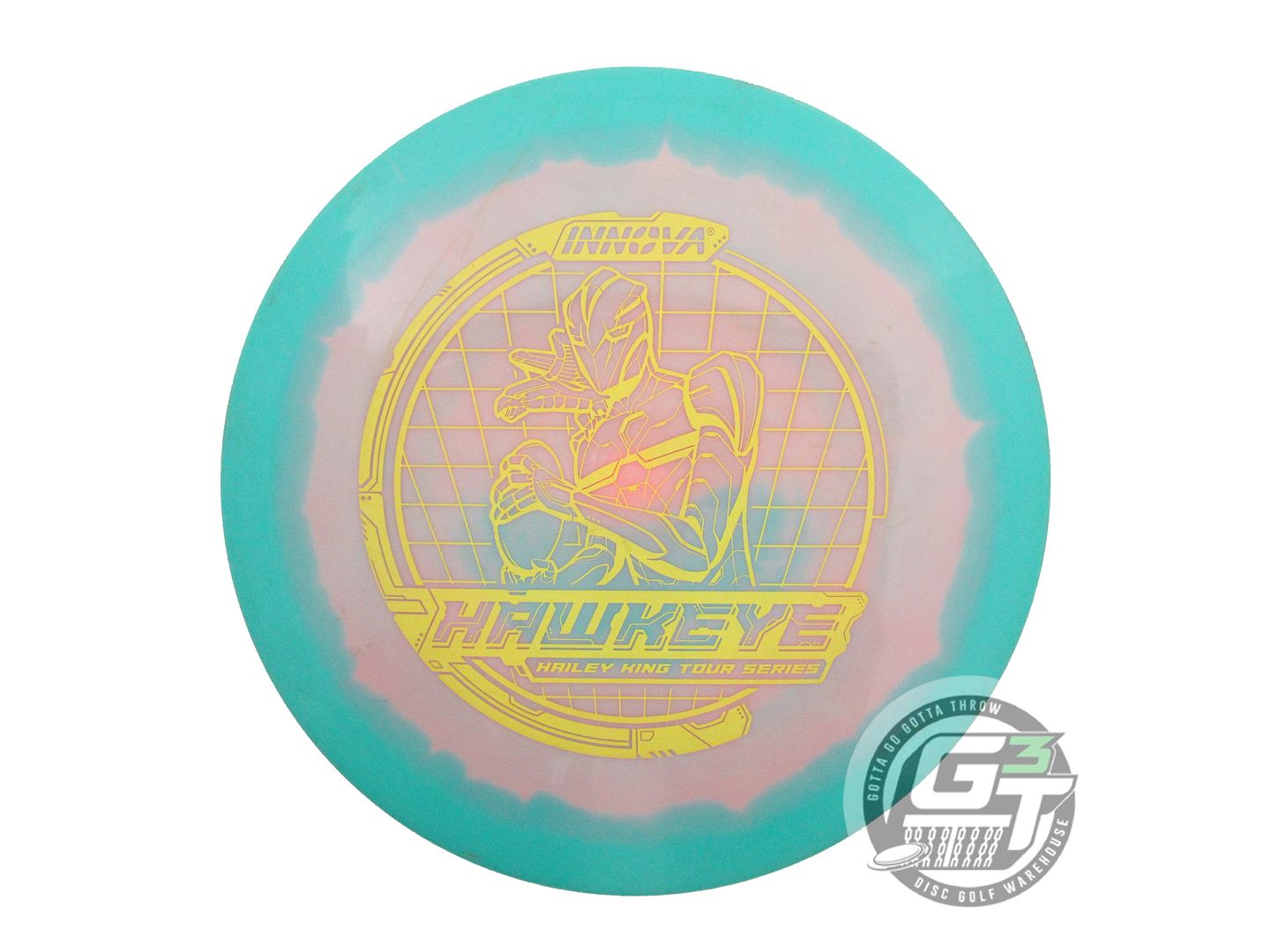 USED Innova [KING] Halo Star Hawkeye 175g Seafoam-Pink Fairway Driver Golf Disc