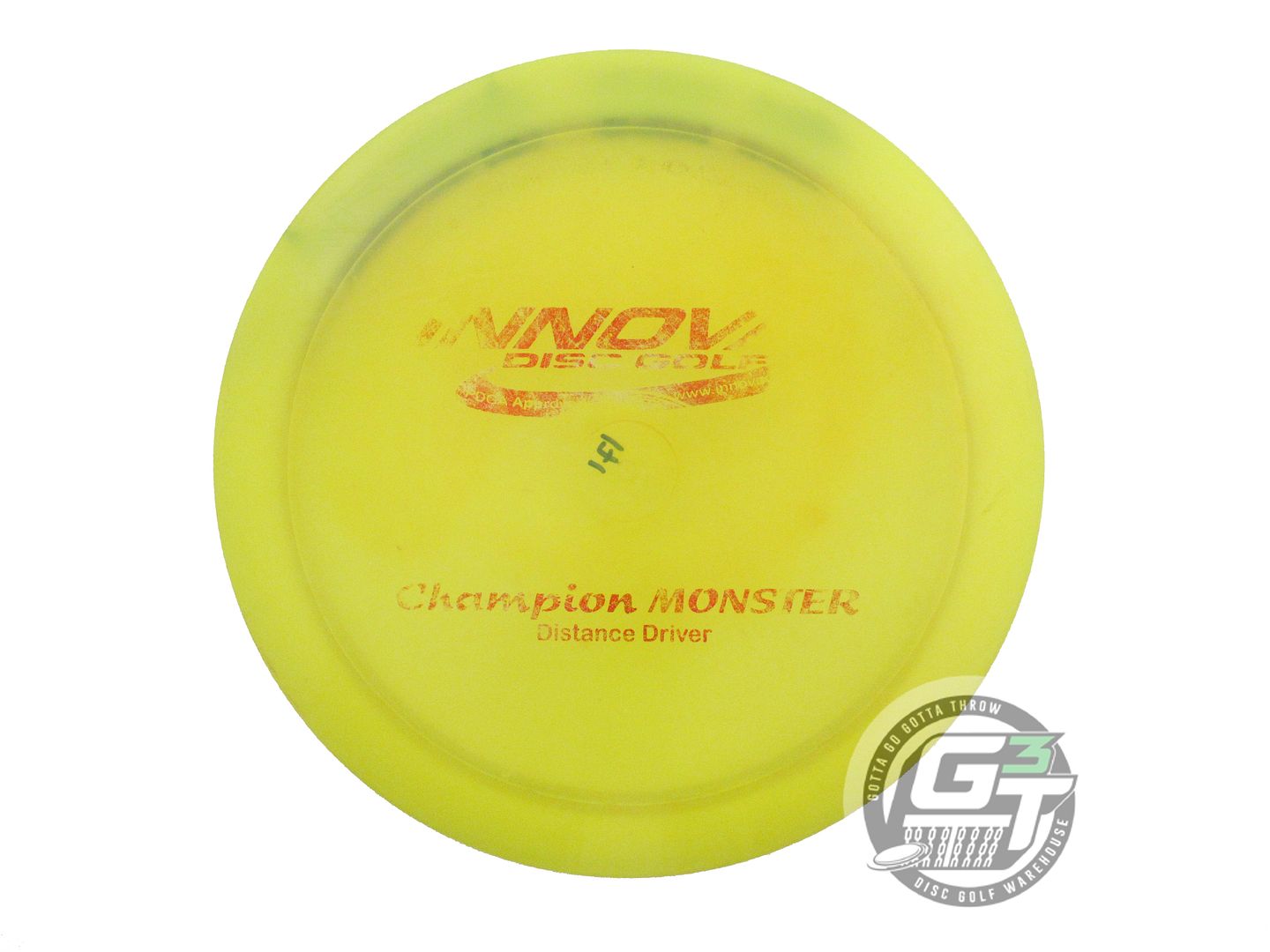 USED Innova Champion Monster 171g Yellow Red Foil OOP Distance Driver Golf Disc