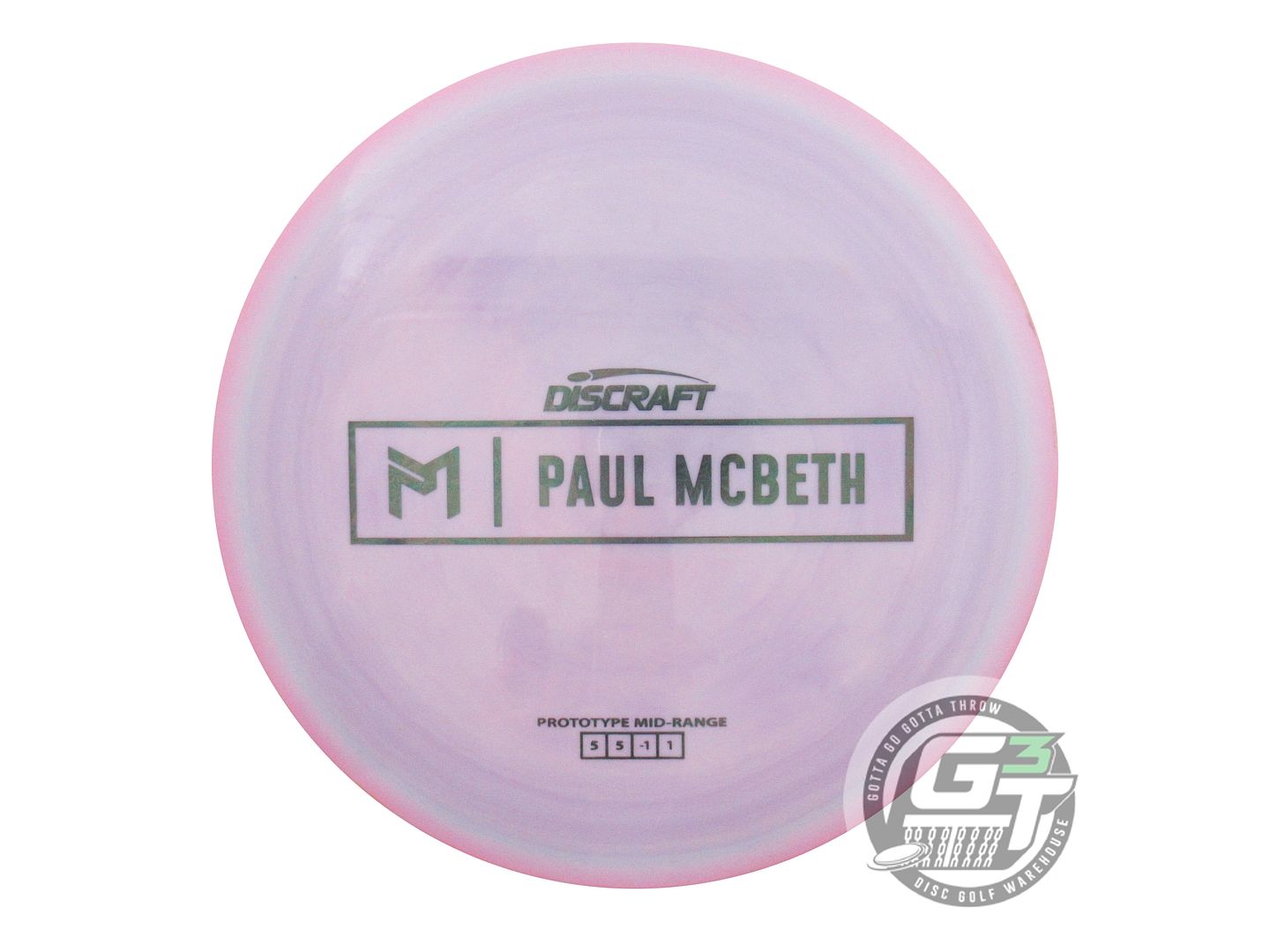 USED Discraft [McBETH] PROTO ESP Malita 175g Lilac-Pink Midrange Golf Disc