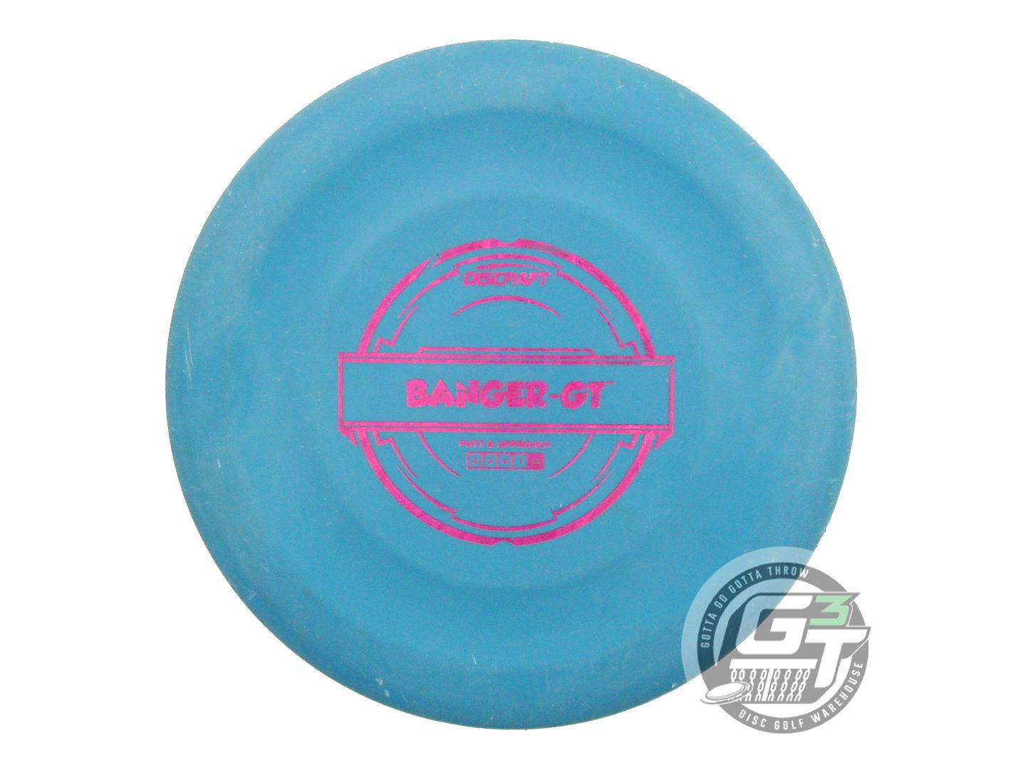 USED Discraft Putter Line Banger GT 175g Blue Magenta Shatter Foil Putter Disc