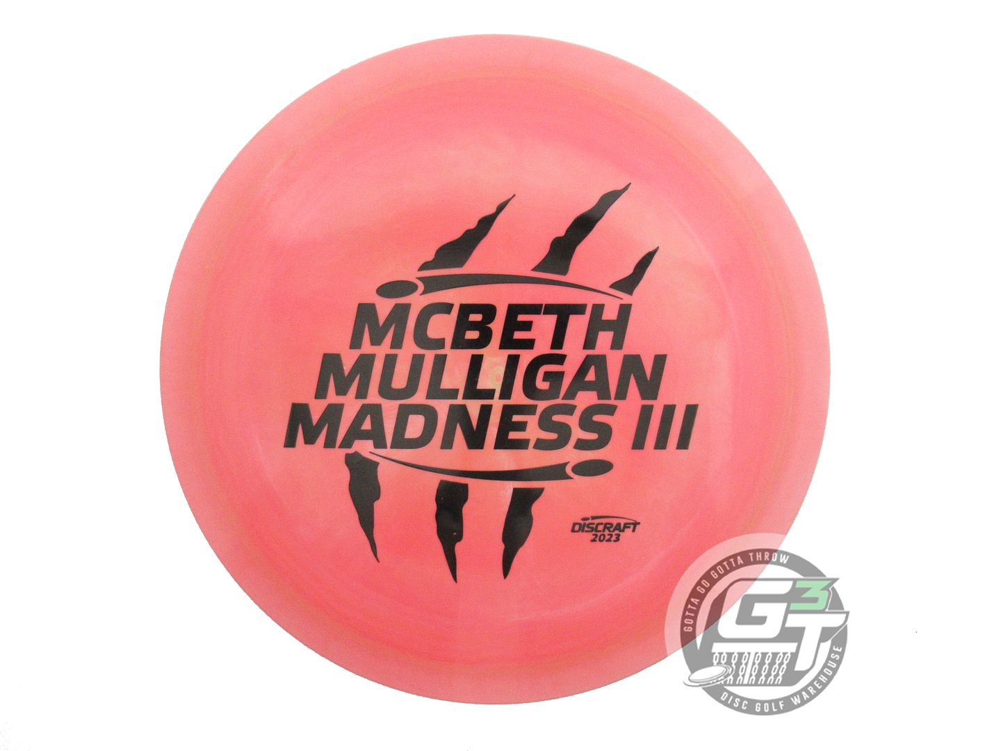 USED Discraft [McBETH] MULLIGAN ESP Athena 174g Pink Black Stamp Driver Disc