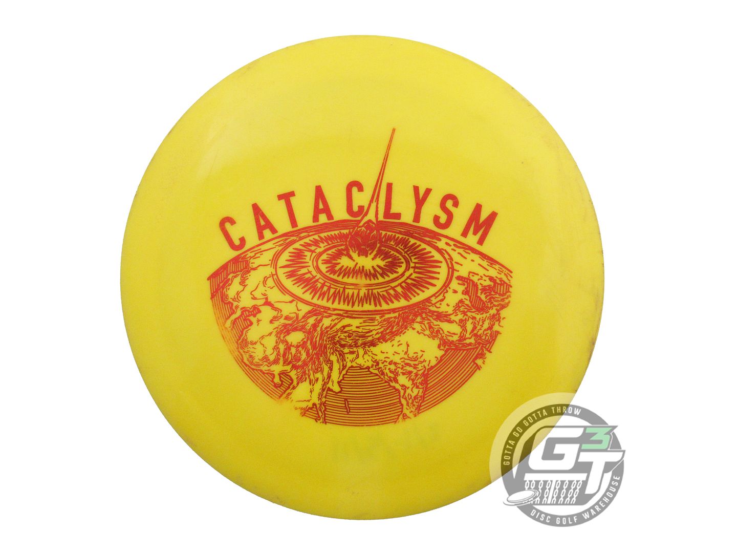USED Doomsday Discs Survival Cataclysm 176g Yellow Red Foil Driver Disc