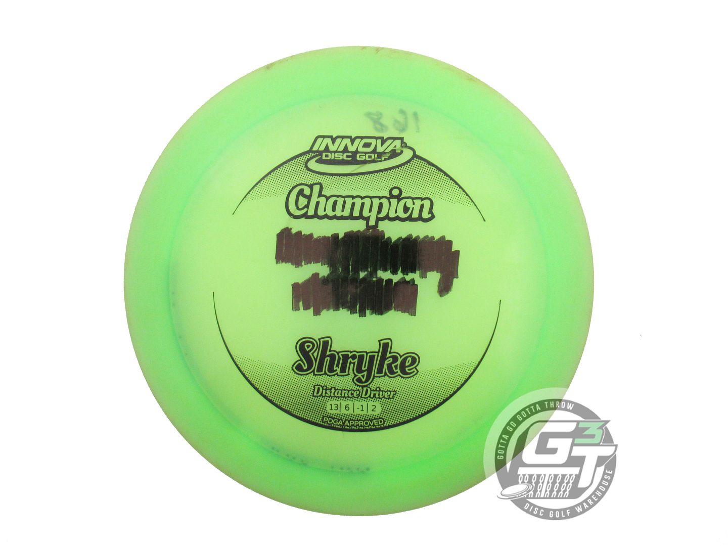 USED Innova Champion Shryke 168g Lime Black Stamp Distance Driver Golf Disc
