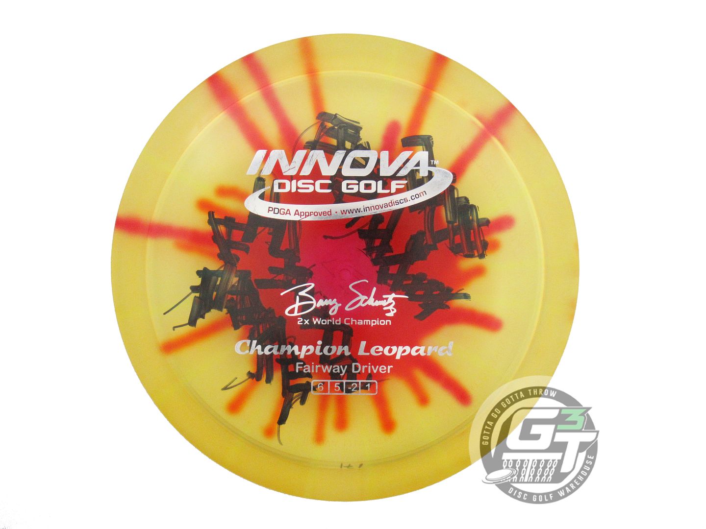 USED Innova I-DYE Champion Leopard 171g Marigold Burst Fairway Driver Golf Disc