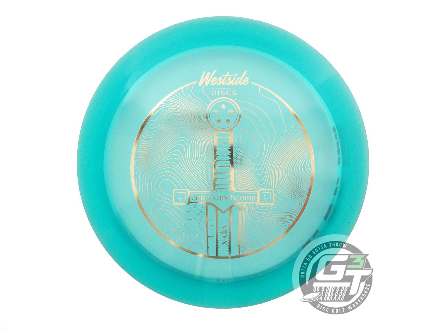 USED Westside Discs [STINCHCOMB] VIP-X  Sword 173g Teal Gold Foil Driver Disc
