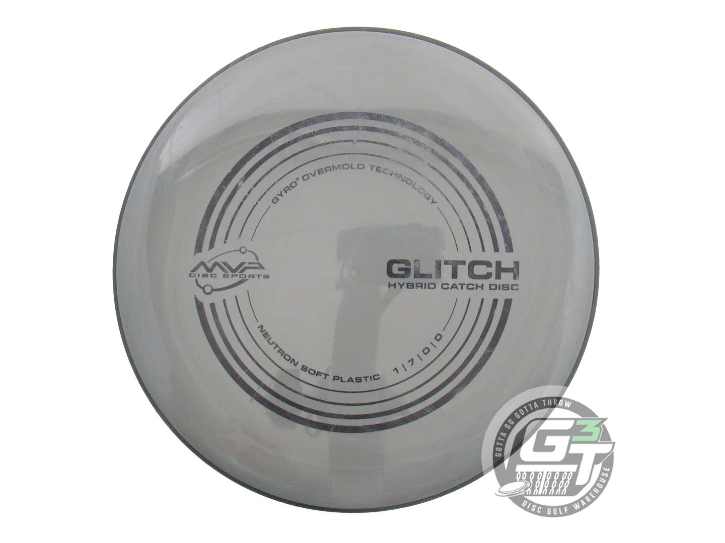 USED MVP Disc Sports Neutron Soft Glitch 147g Gray Putter Golf Disc