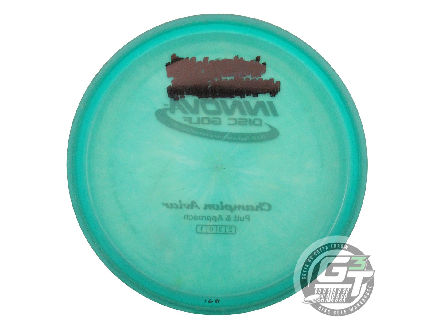 USED Innova Champion Aviar 168g Green Gold Stamp Putter Golf Disc