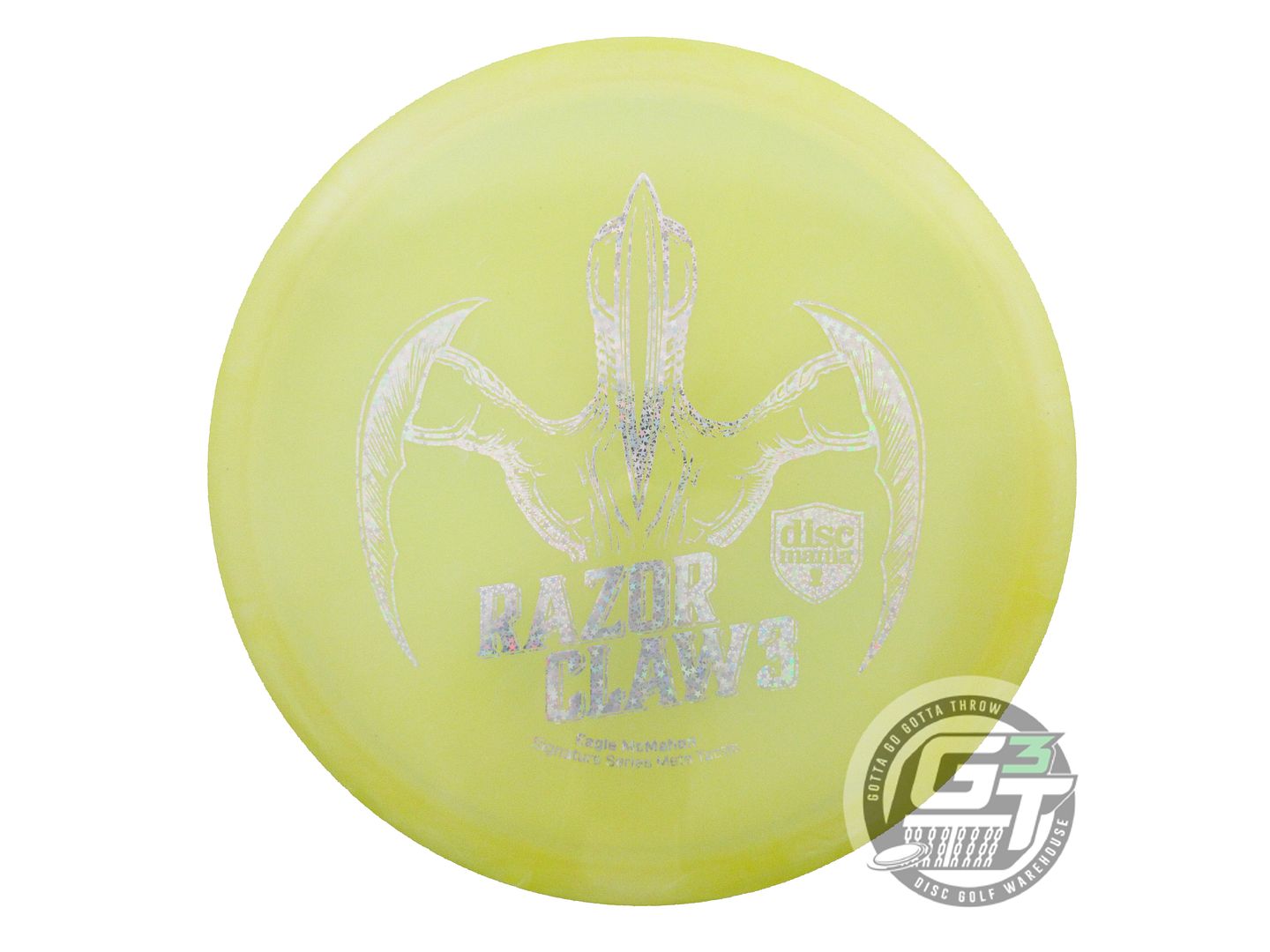 NOS DiscMania RAZOR CLAW 3 Meta Tactic 173g Yellow Holo Star Foil Putter Disc