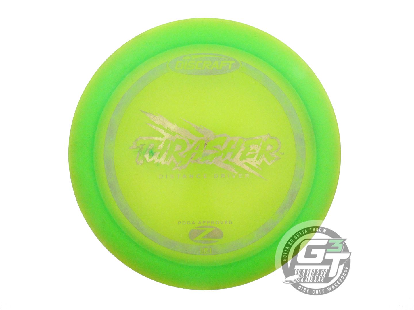 USED Discraft Z Thrasher 172g Green Gold Foil PFN Distance Driver Golf Disc