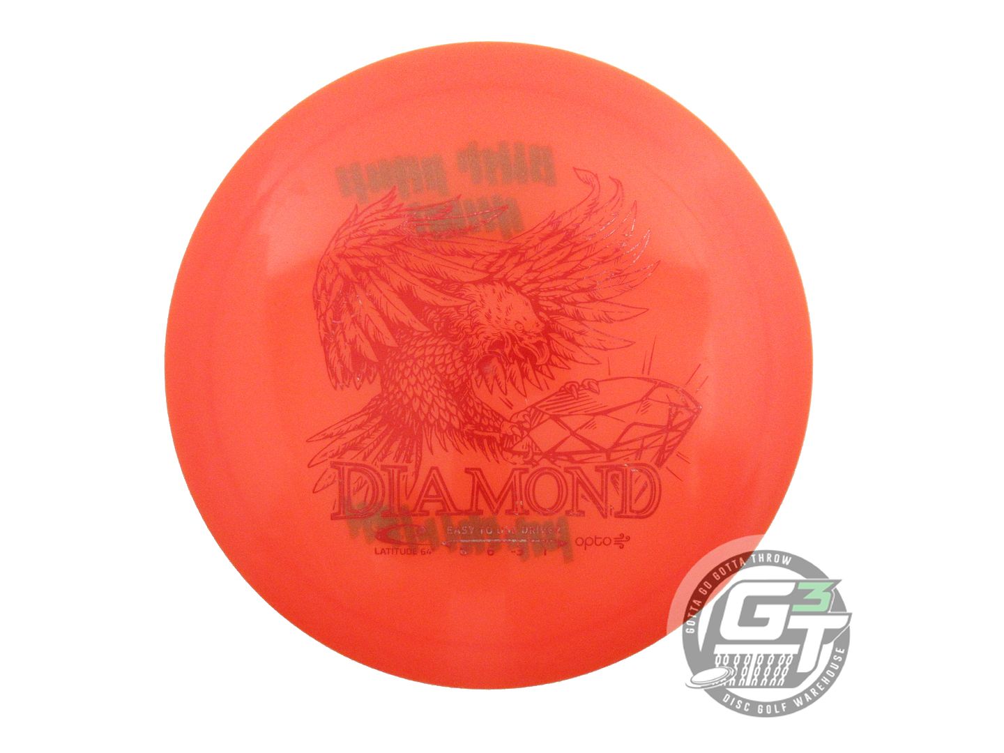 USED Latitude 64 Opto AIR Diamond 149g Orange Red Foil Fairway Driver Golf Disc