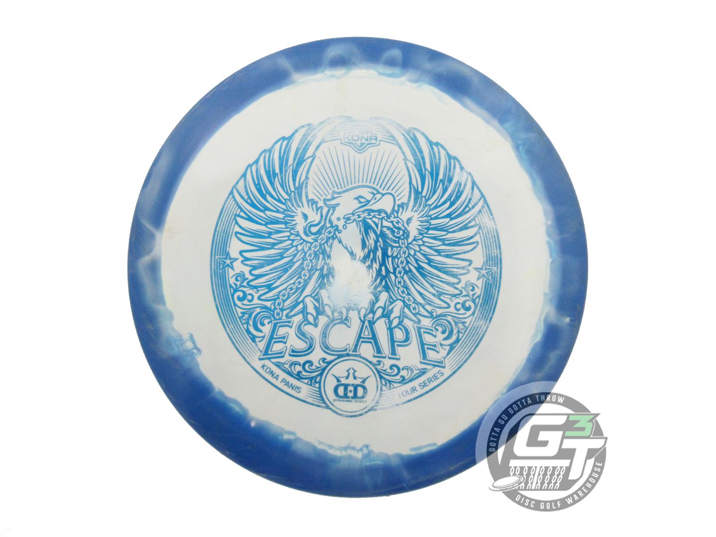 USED Dynamic Discs [PANIS] Fuzion Orbit Escape 169g Blue-White Driver Golf Disc