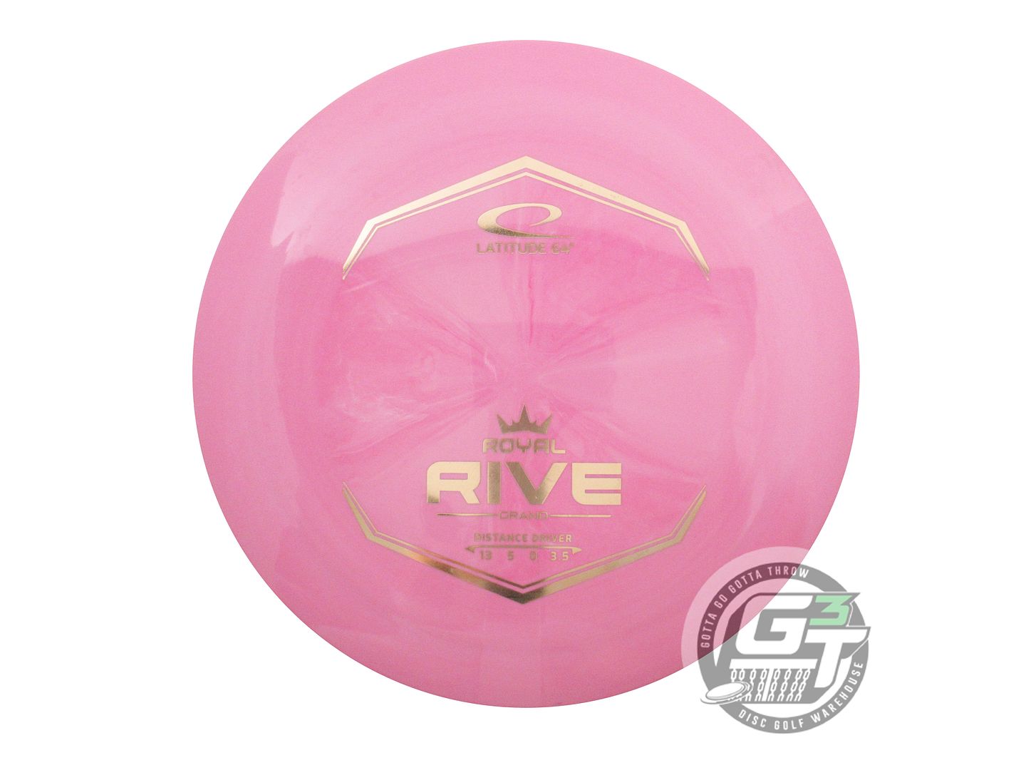 USED Latitude 64 Royal Grand Rive 173g Pink Gold Foil Distance Driver Golf Disc