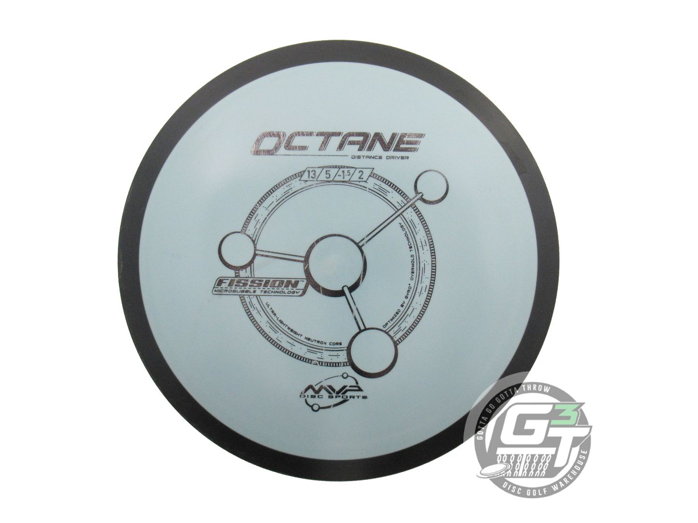 USED MVP Disc Sports Fission Octane 166g Sky Blue Distance Driver Golf Disc