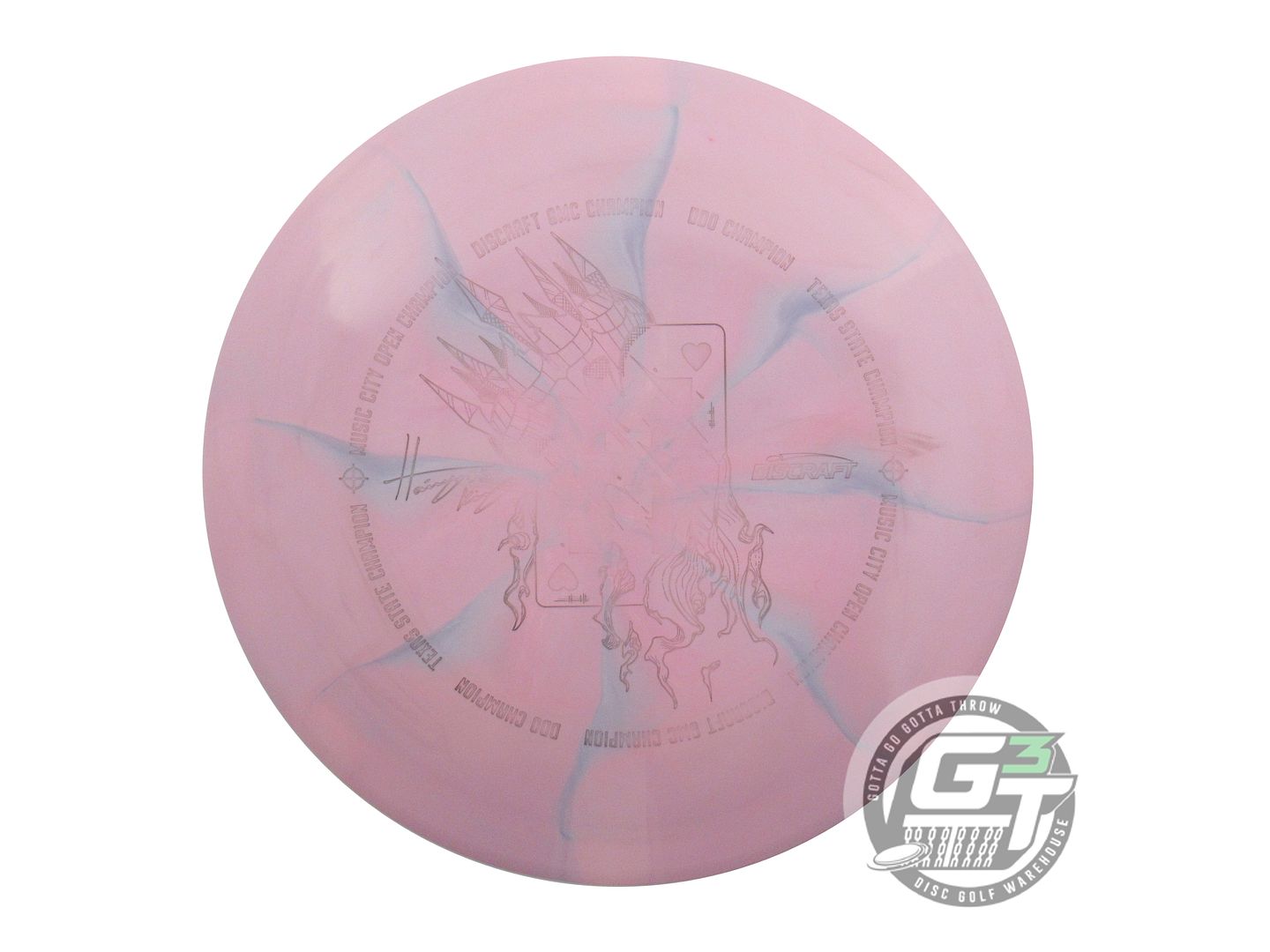 USED Discraft [KING] ESP Vulture 178g Pink-Teal Distance Driver Golf Disc