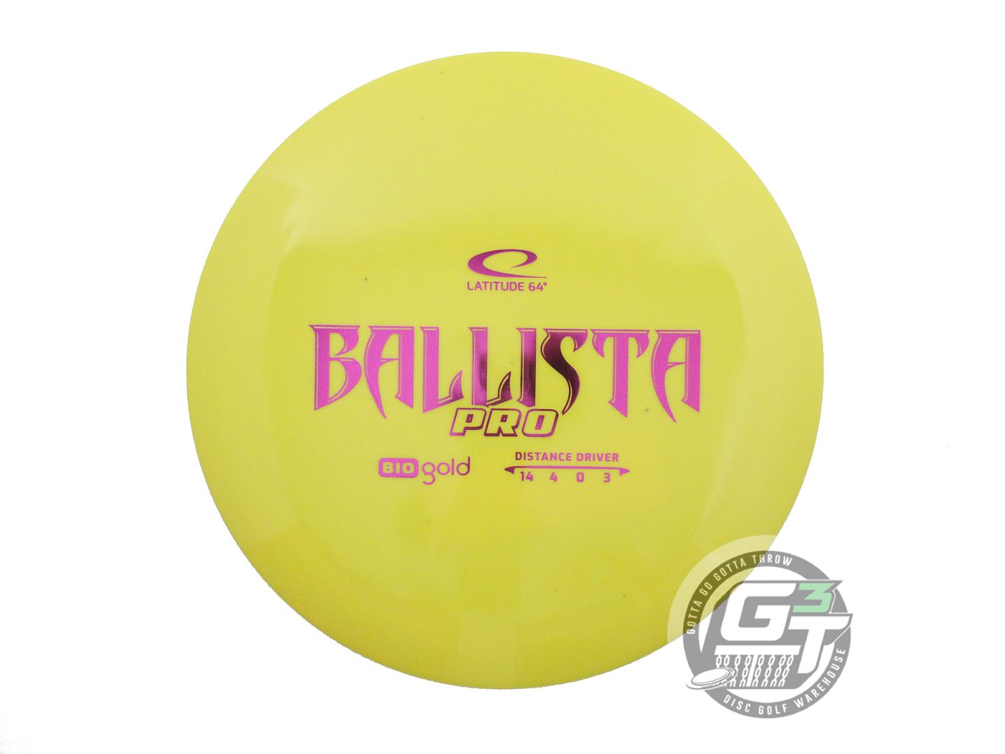 Latitude 64 BioGold Ballista Pro Distance Driver Golf Disc (Individually Listed)