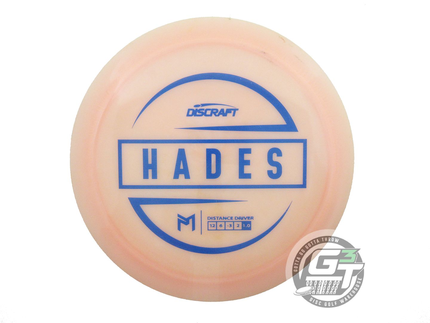 USED Discraft [McBETH] ESP Hades 171g Peach Blue Stamp Driver Golf Disc