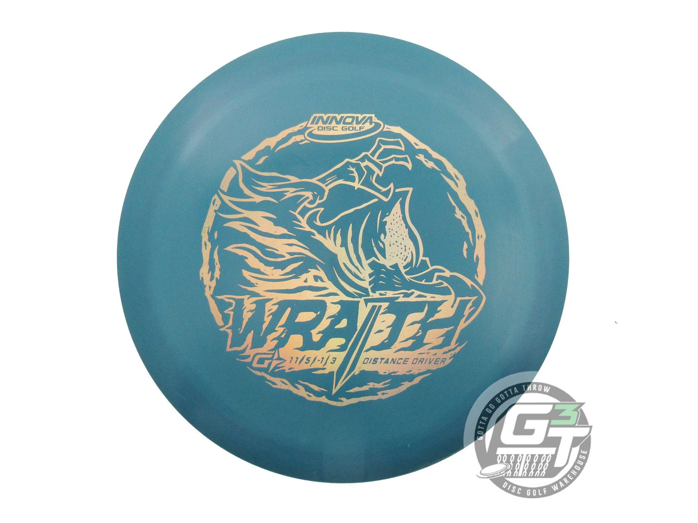 USED Innova GStar Wraith 174g Dark Green Gold Holo Foil Distance Driver Disc