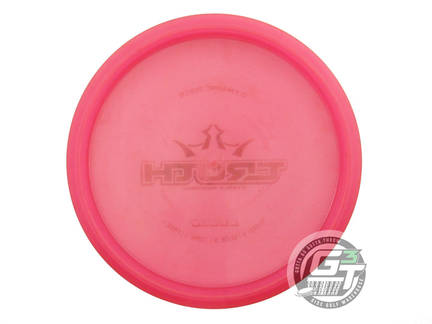 USED Dynamic Discs Lucid Truth 176g Pink Wiped Stamp Midrange Golf Disc