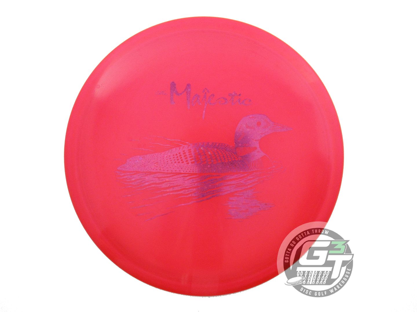 NOS Discraft [MAJESTIC] LOON Z Buzzz 180g Red Pink Star Foil Midrange Golf Disc