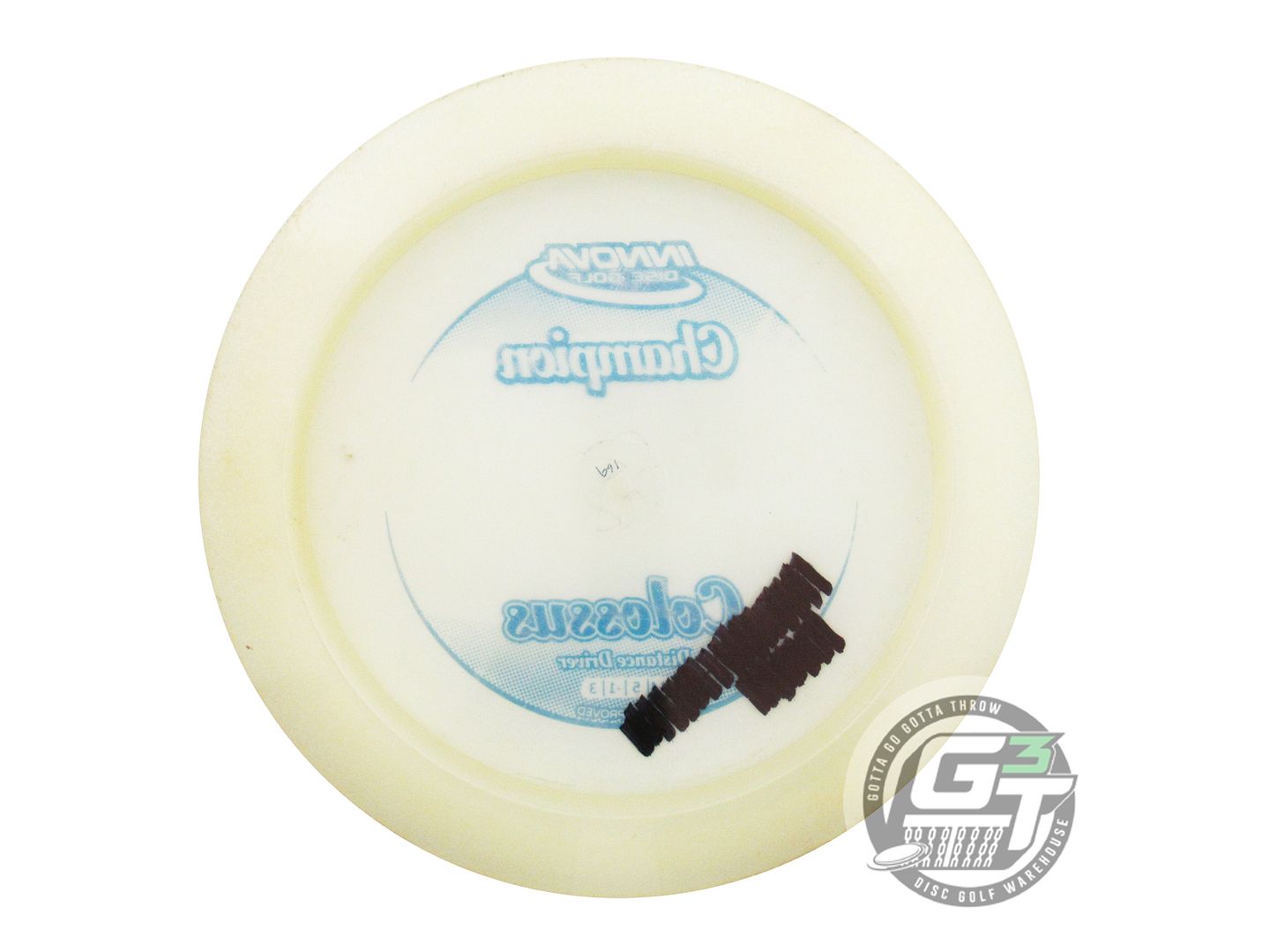 USED Innova Champion Colossus 169g White Blue Foil Distance Driver Golf Disc