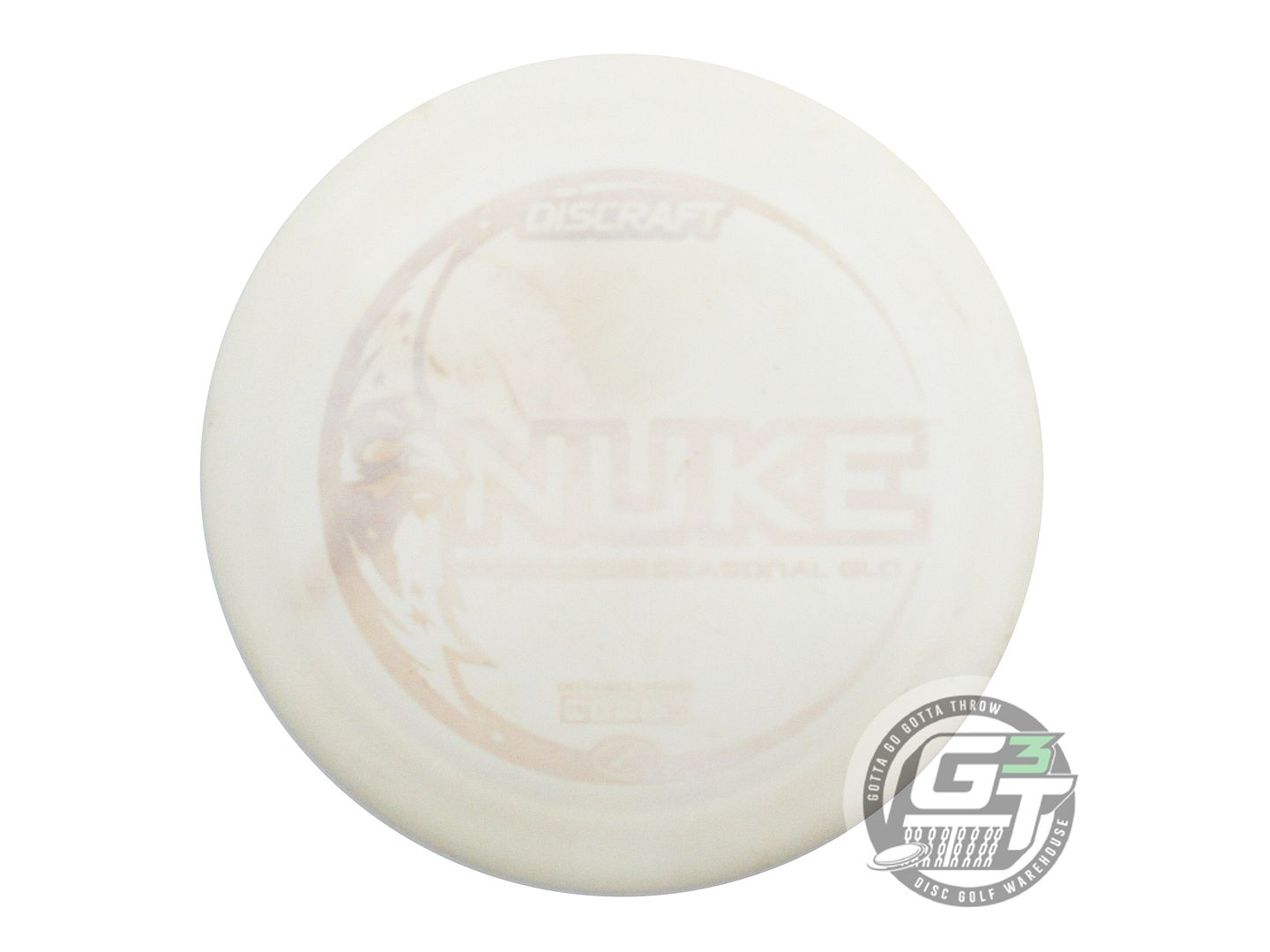 USED Discraft SEASONAL Mega Glo Z Nuke 174g Wiped Stamp Distance Driver Disc