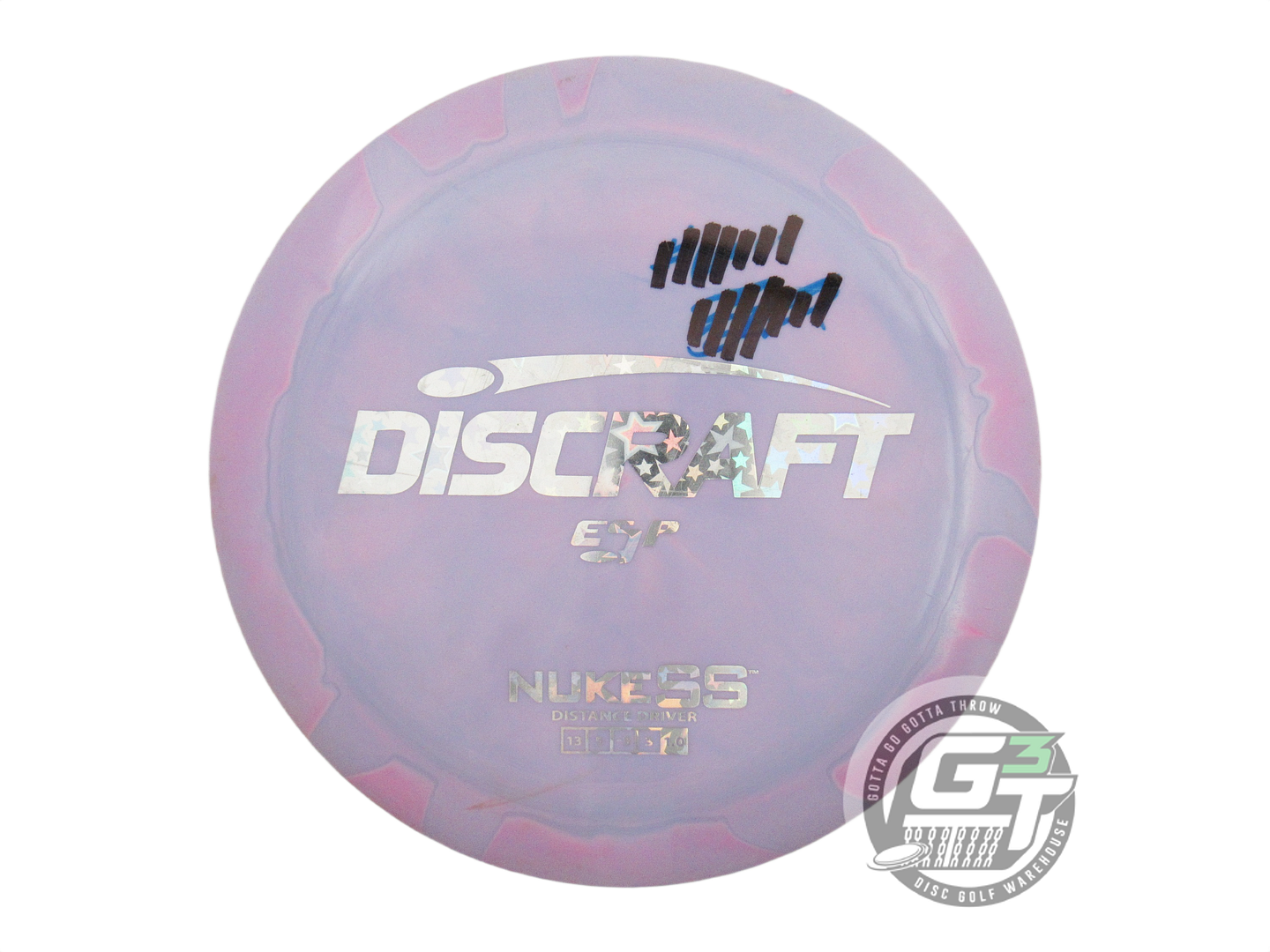 USED Discraft ESP Nuke SS 167g Lilac-Pink Holo Star Foil Distance Driver Disc