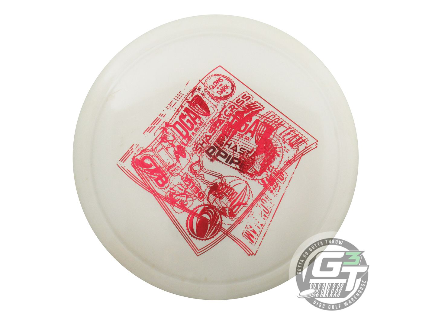 USED DGA X-OUT [CRISS] Glow Pipeline 176g White Fairway Driver Golf Disc