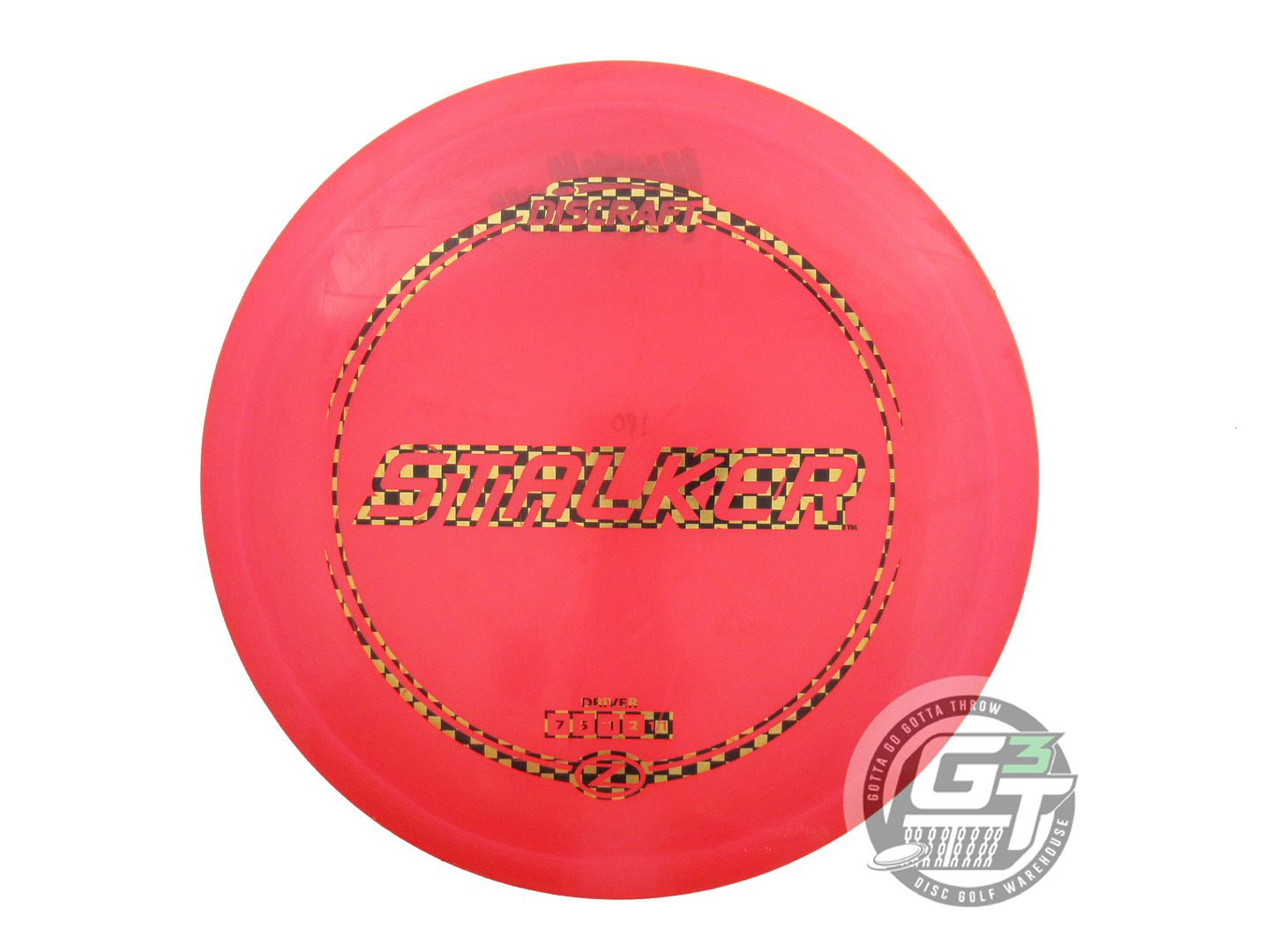 USED Discraft Z Stalker 180g Red Checker Foil Fairway Driver Golf Disc