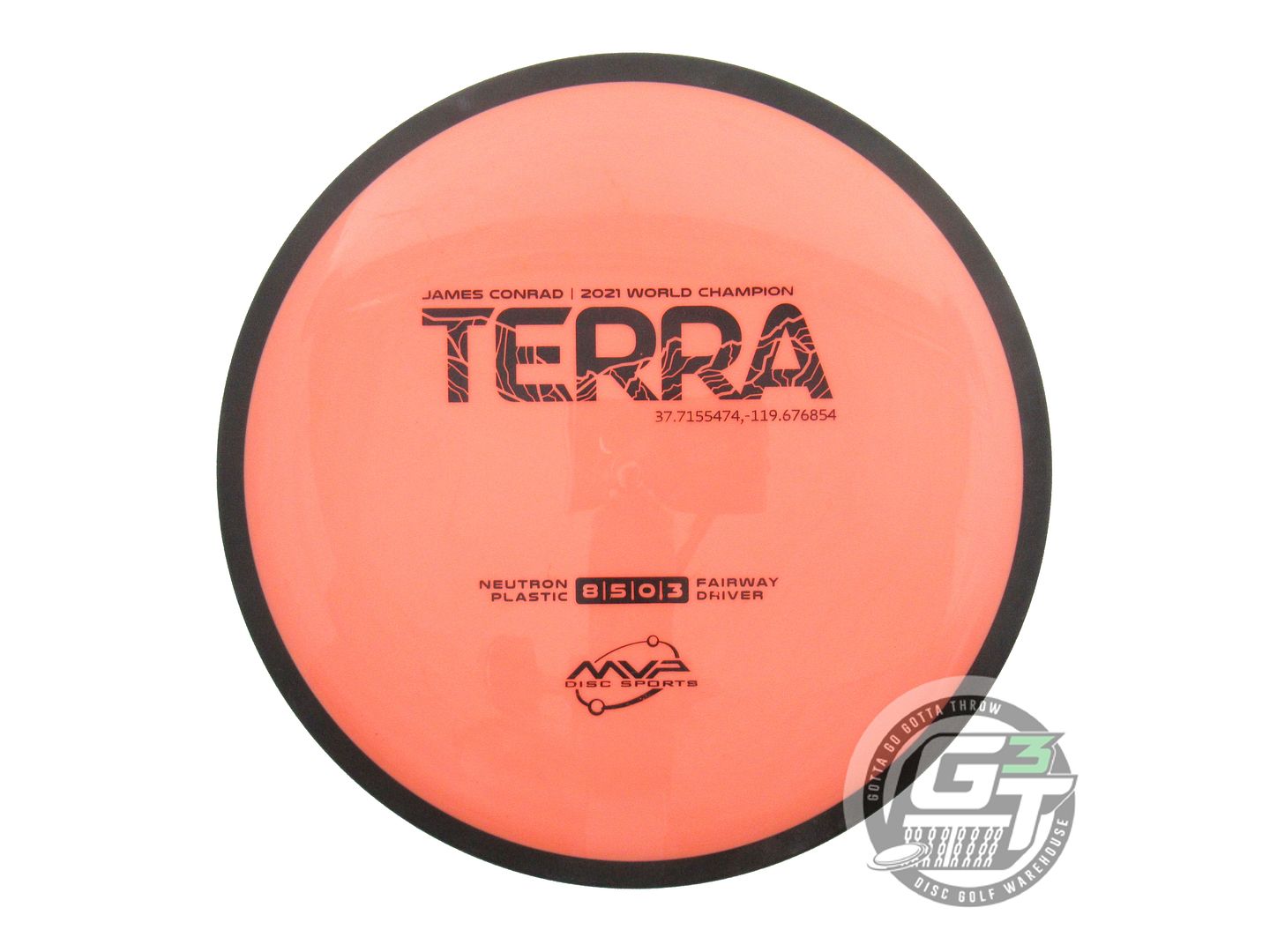 USED MVP Disc Sports [CONRAD] Neutron Terra 176g Coral Fairway Driver Golf Disc