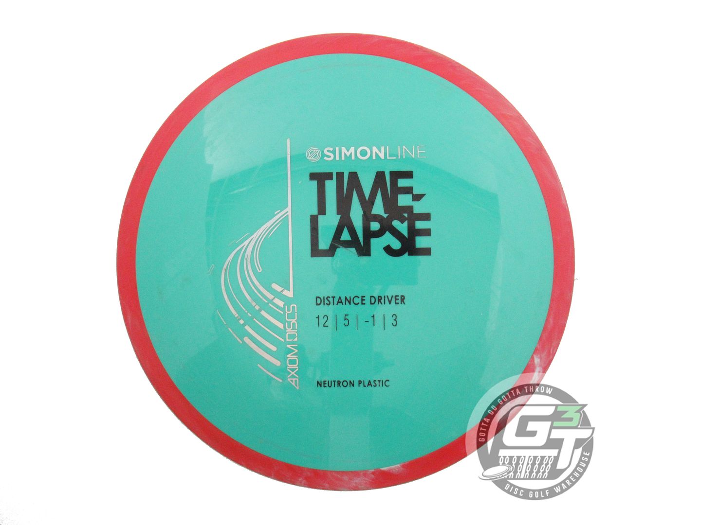 USED Axiom Discs [LIZOTTE] Neutron Time Lapse 175g Seafoam Red Rim Driver Disc