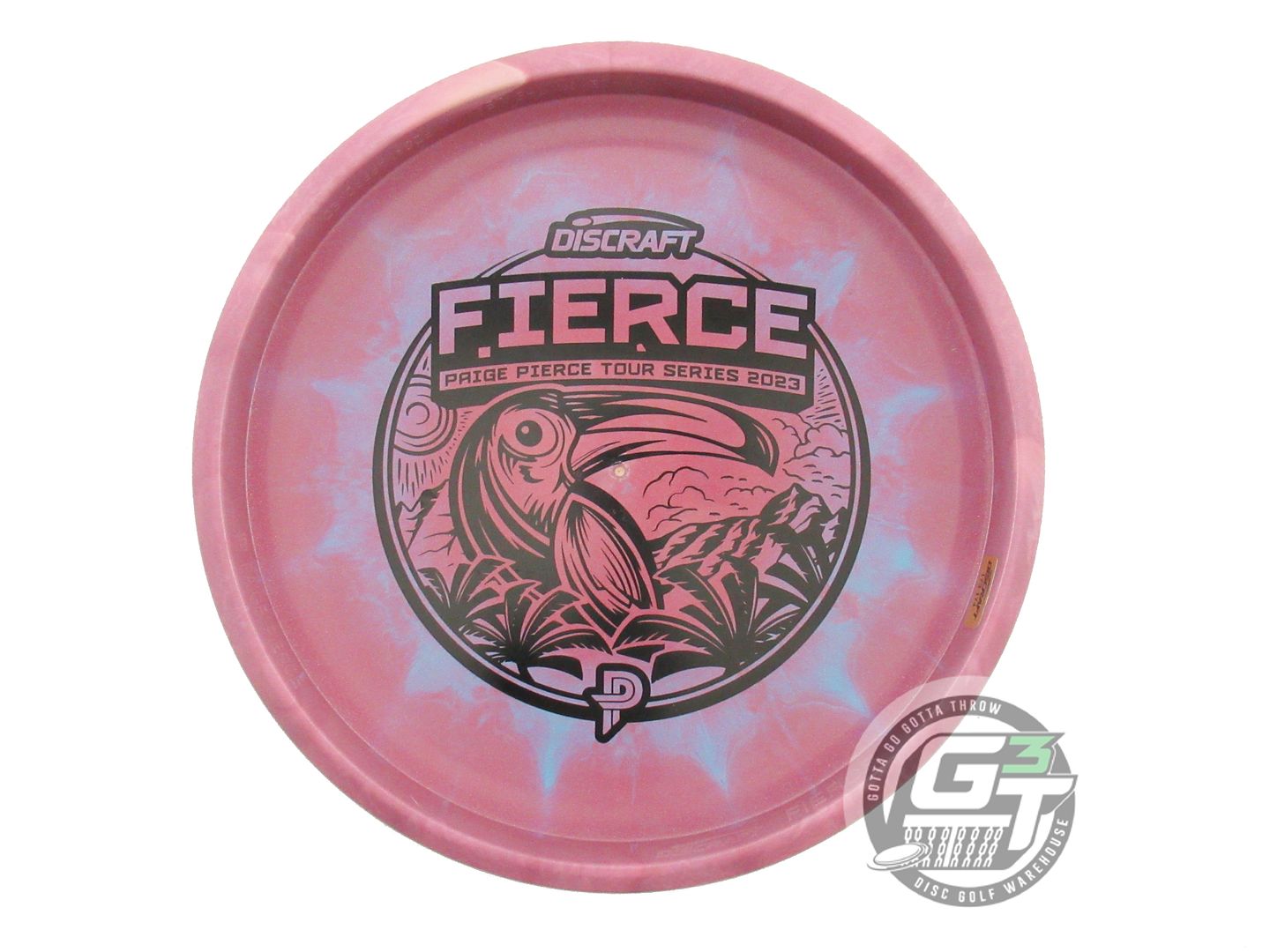 NOS Discraft [PIERCE] Swirl ESP Fierce 176g Pink-Blue Putter Golf Disc