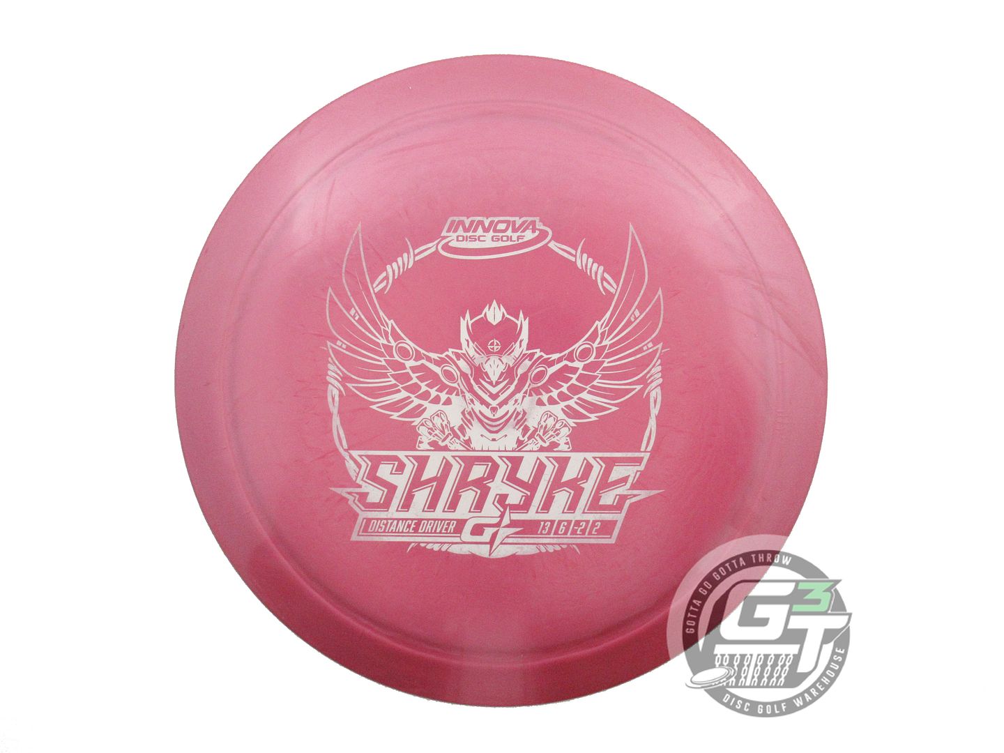 USED Innova GStar Shryke 173g Pink White Stamp Distance Driver Golf Disc