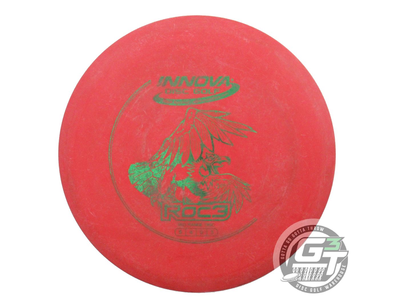 USED Innova DX Roc3 172g Red Green Foil Midrange Golf Disc